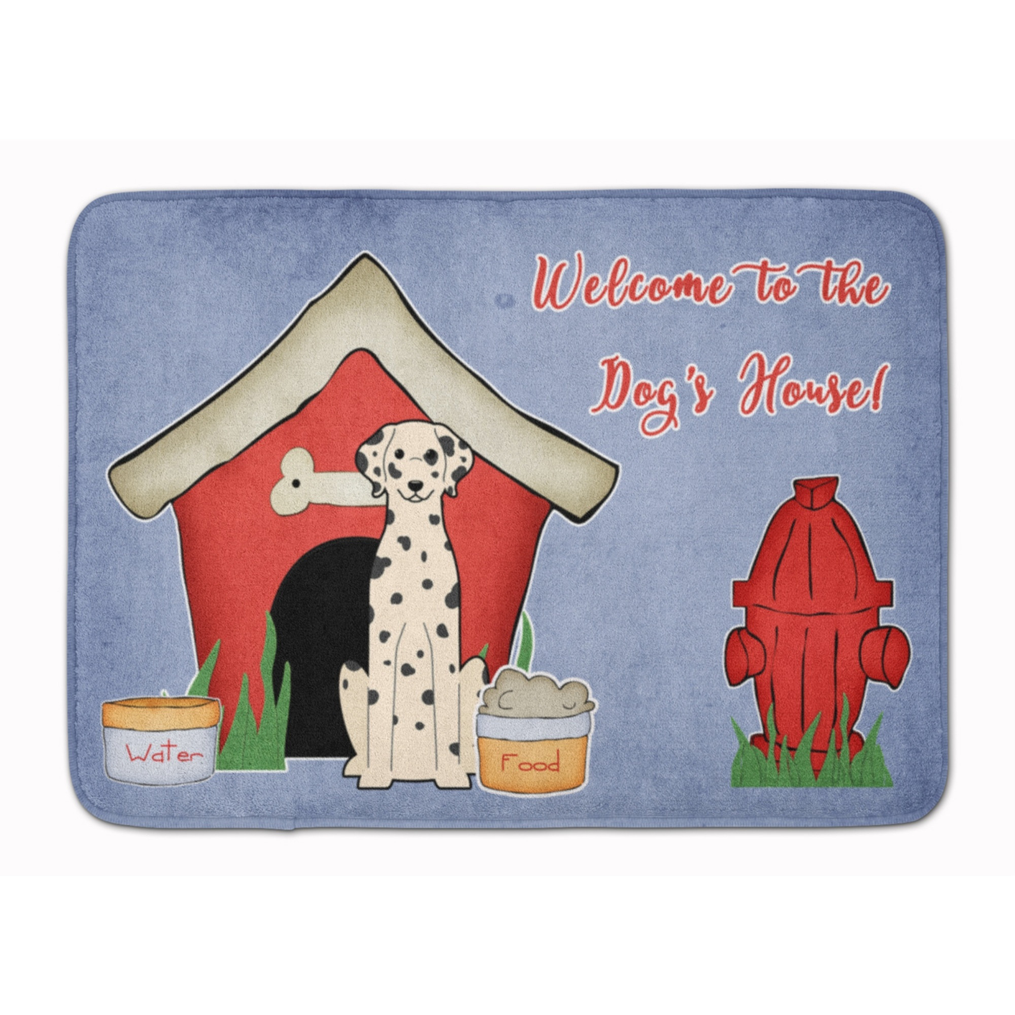 &quotCaroline's Treasures Dog House Collection Dalmatian Floor Mat, 19"" x 27"", Multicolor"