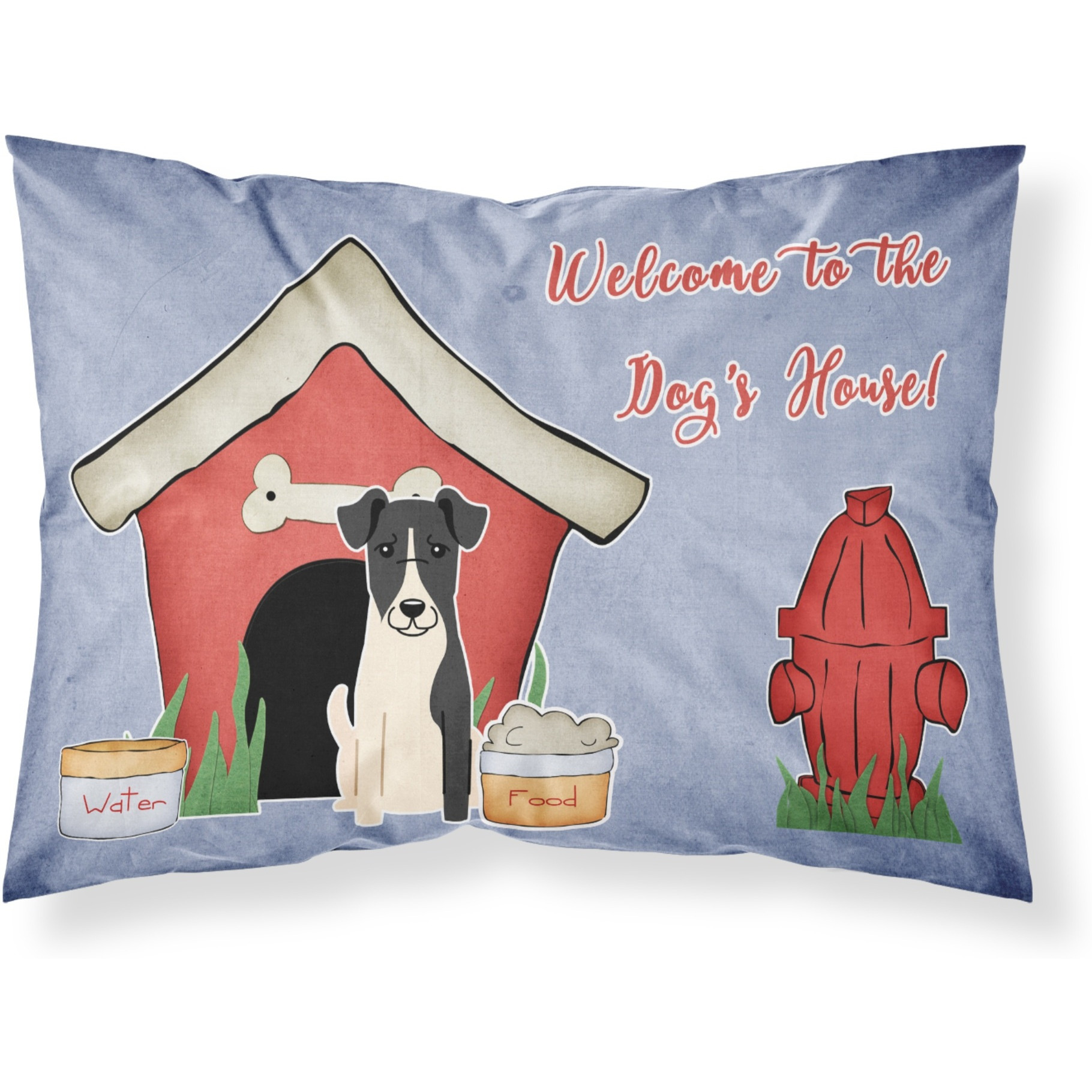 &quotCaroline's Treasures Dog House Collection Smooth Fox Terrier Fabric Standard Pillowcase BB2852PILLOWCASE, Multicolor"