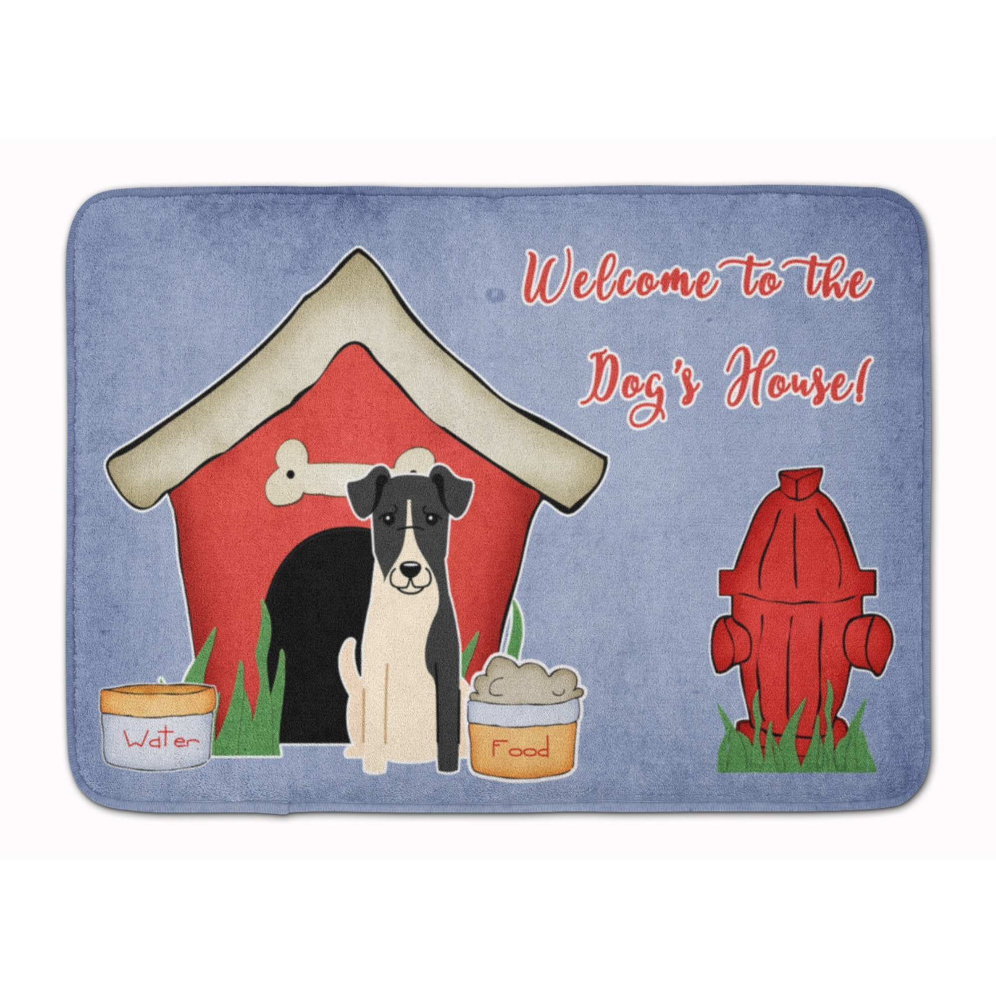 &quotCaroline's Treasures Dog House Collection Smooth Fox Terrier Floor Mat, 19"" x 27"", Multicolor"