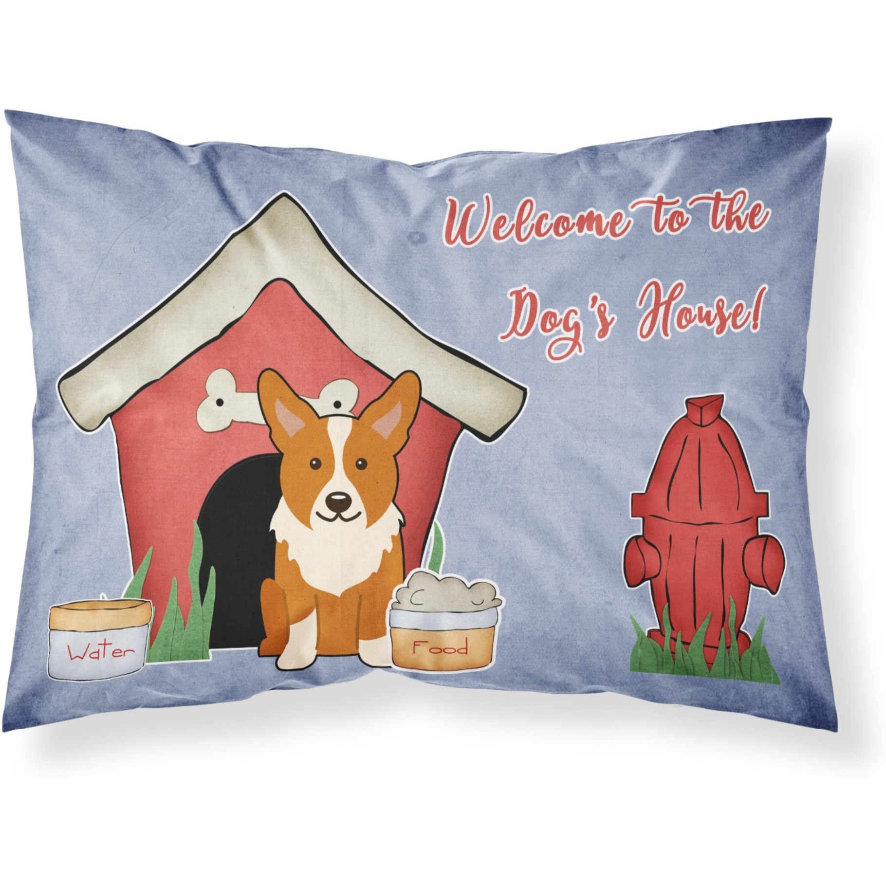 Caroline's Treasures Dog House Collection Corgi Fabric Standard Pillowcase BB2854PILLOWCASE