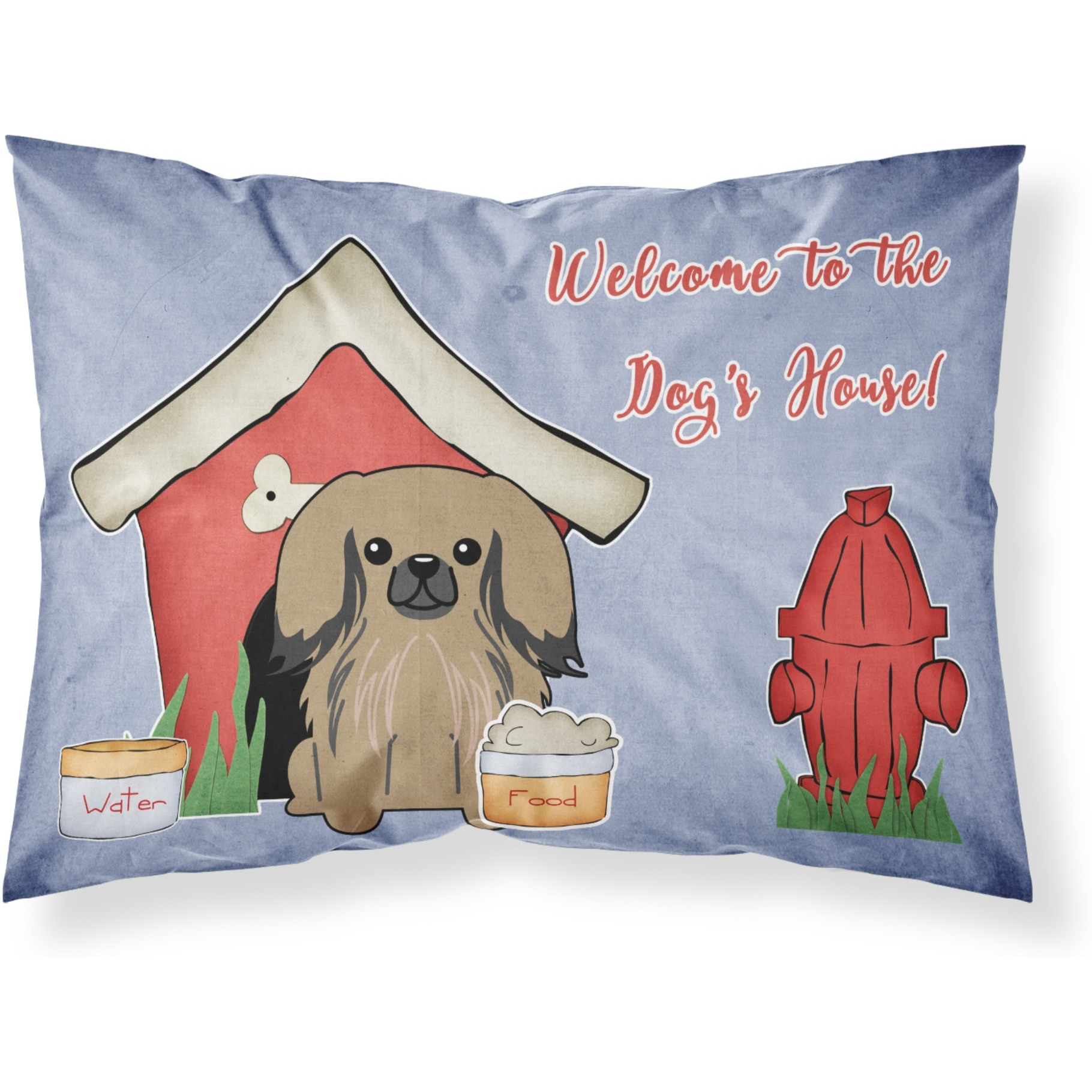 &quotCaroline's Treasures Dog House Collection Pekingnese Tan Fabric Standard Pillowcase BB2856PILLOWCASE, Multicolor"