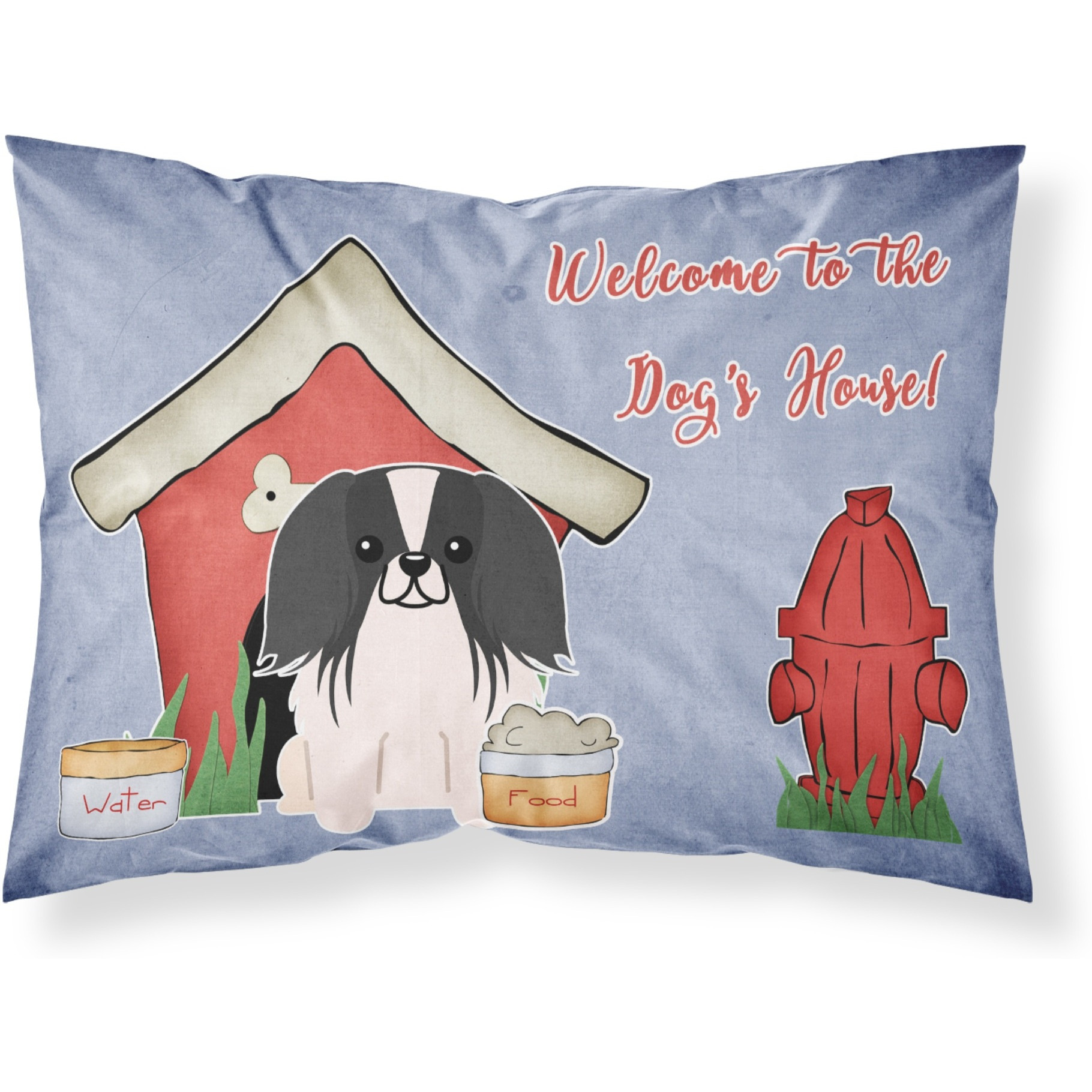 &quotCaroline's Treasures Dog House Collection Pekingnese Black White Fabric Standard Pillowcase BB2859PILLOWCASE, Multicolor"