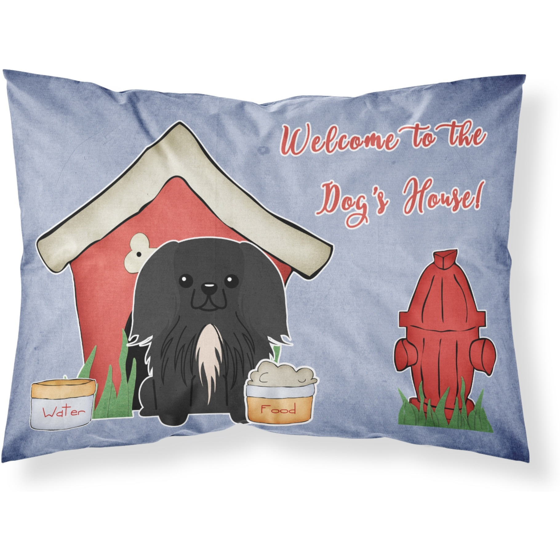 &quotCaroline's Treasures Dog House Collection Pekingnese Black Fabric Standard Pillowcase BB2861PILLOWCASE, Multicolor"