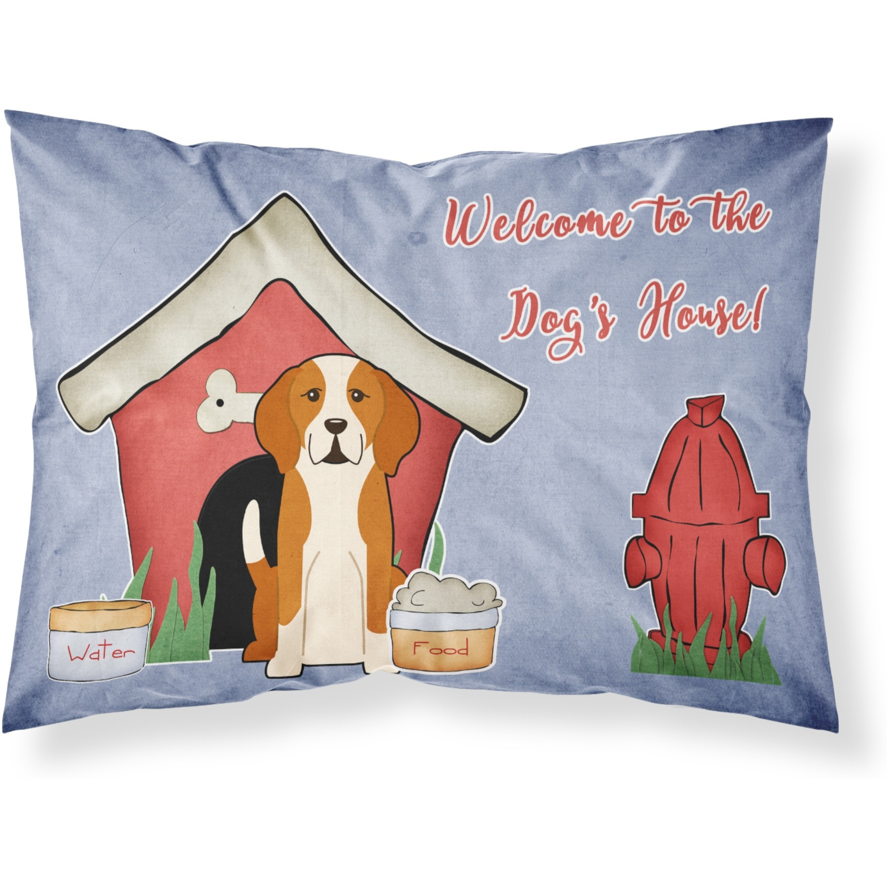 &quotCaroline's Treasures Dog House Collection English Foxhound Fabric Standard Pillowcase BB2864PILLOWCASE, Multicolor"