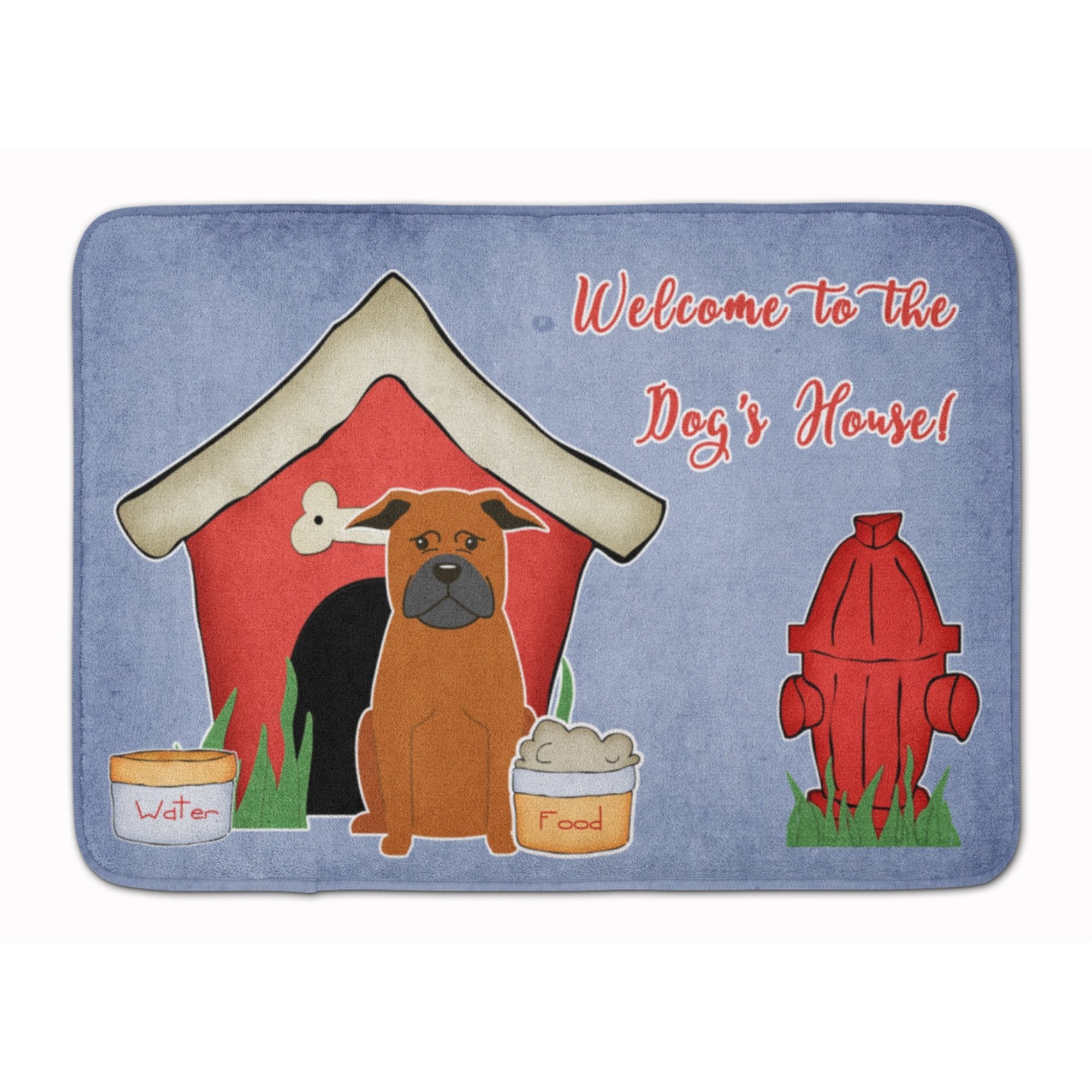 &quotCaroline's Treasures House Chinese Chongqing Dog Floor Mat, 19"" x 27"", Multicolor"