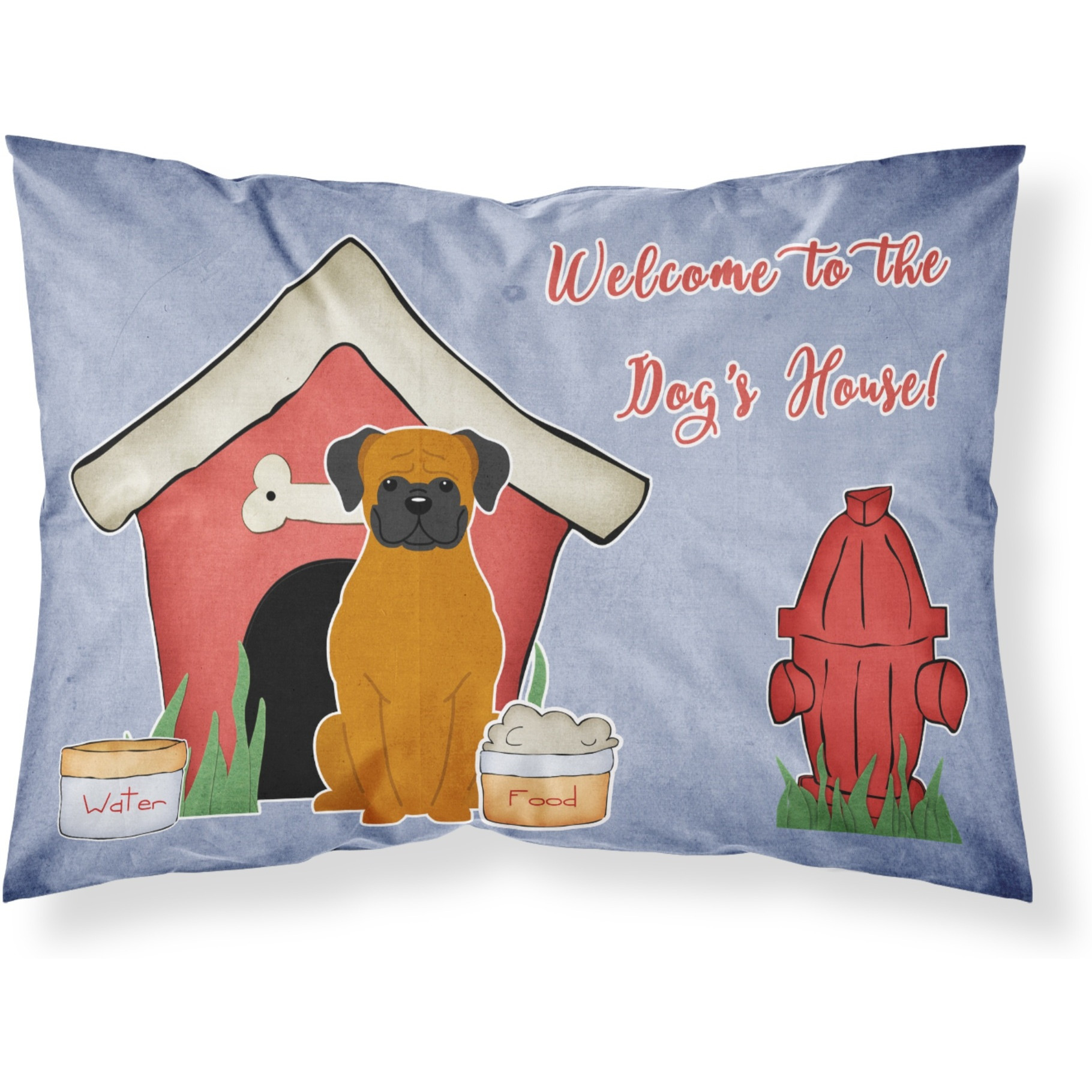 &quotCaroline's Treasures Dog House Collection Fawn Boxer Fabric Standard Pillowcase BB2869PILLOWCASE, Multicolor"