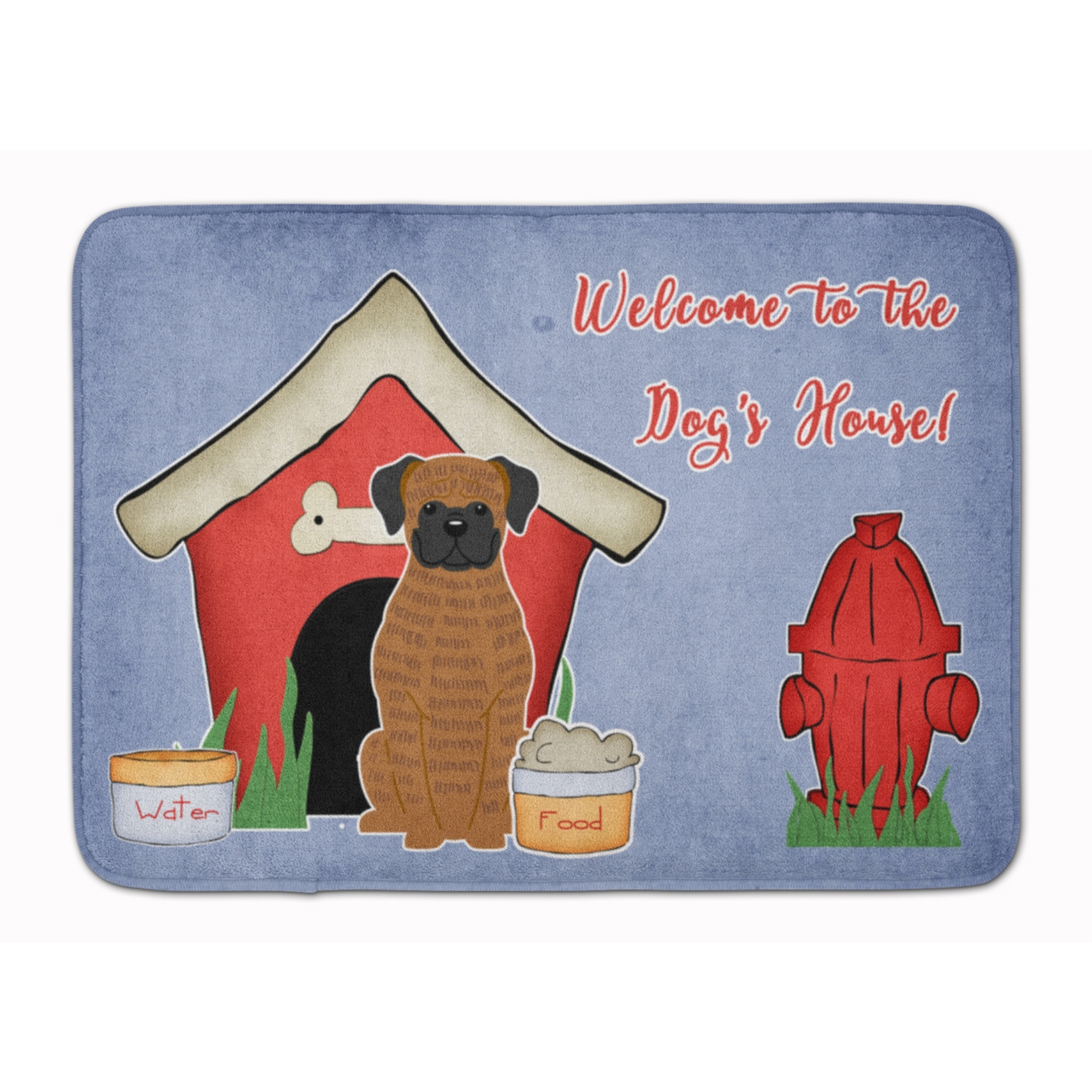 &quotCaroline's Treasures Dog House Collection Brindle Boxer Floor Mat, 19"" x 27"", Multicolor"