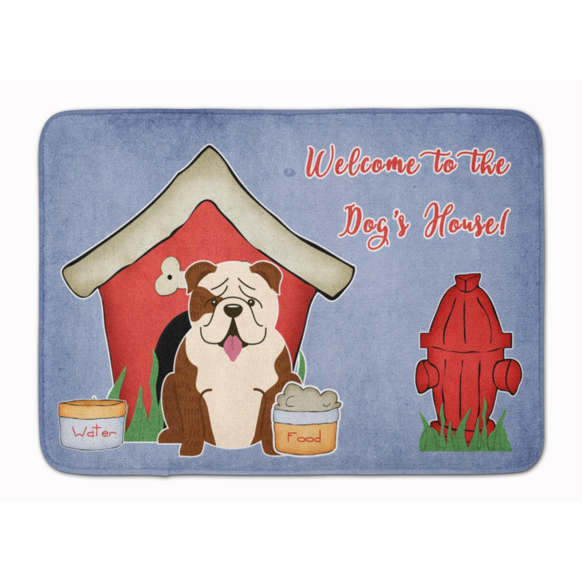 &quotCaroline's Treasures Dog House English Bulldog Brindle White, 19"" x 27"", Multicolor"