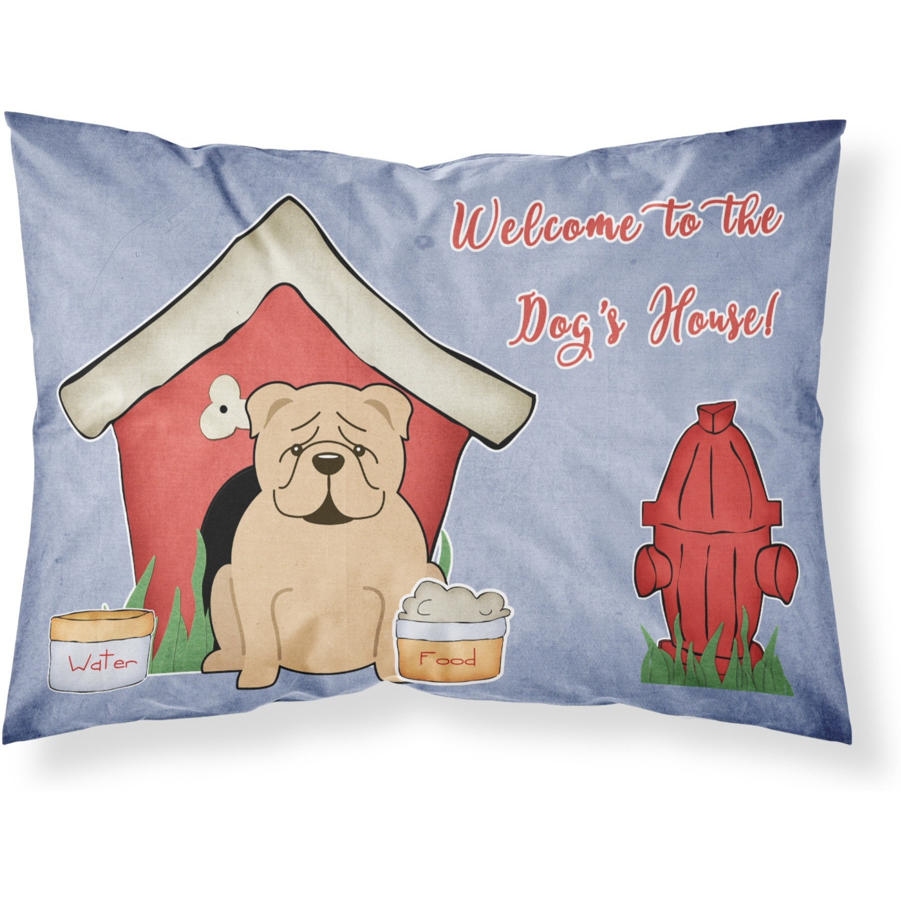 &quotCaroline's Treasures Dog House Collection English Bulldog Fawn Fabric Standard Pillowcase BB2878PILLOWCASE, Multicolor"