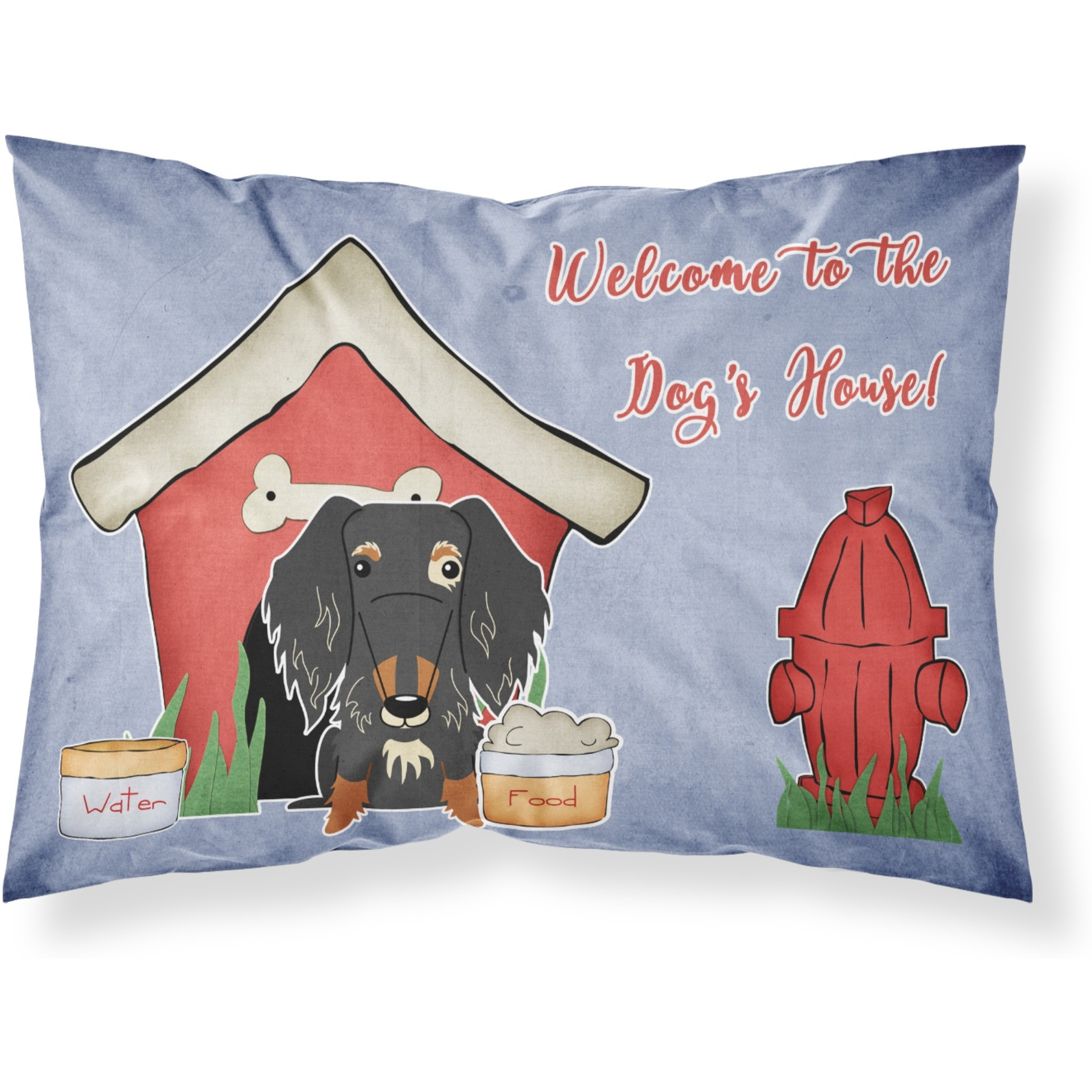 Caroline's Treasures Dog House Collection Wire Haired Dachshund Dapple Fabric Standard Pillowcase BB2882PILLOWCASE
