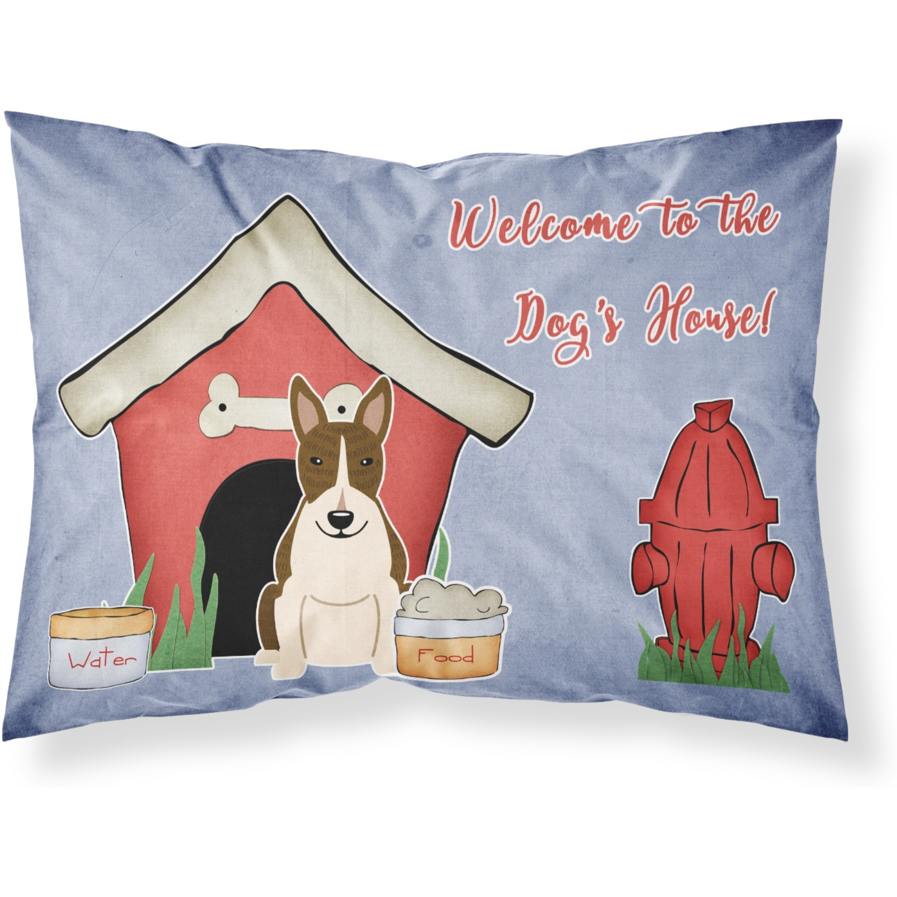 &quotCaroline's Treasures Dog House Collection Bull Terrier Dark Brindle Fabric Standard Pillowcase BB2890PILLOWCASE, Multicolor"