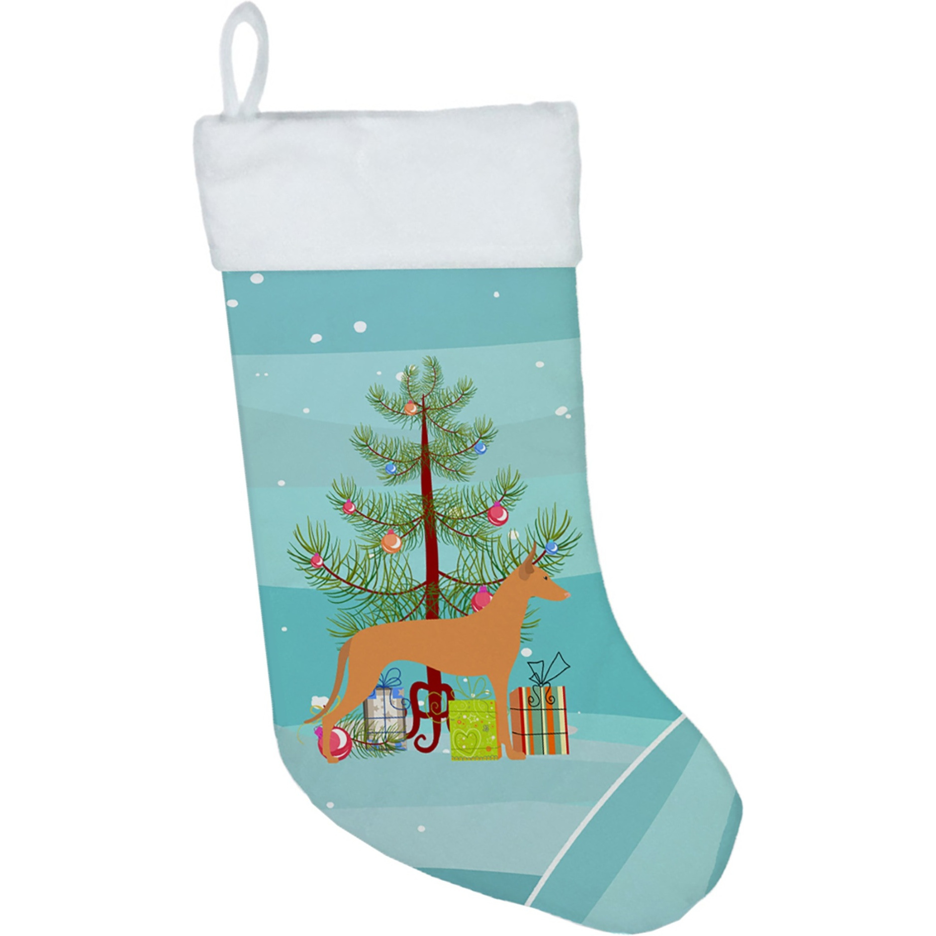 &quotCaroline's Treasures Pharaoh Hound Merry Tree christmas-stockings, Multicolor"