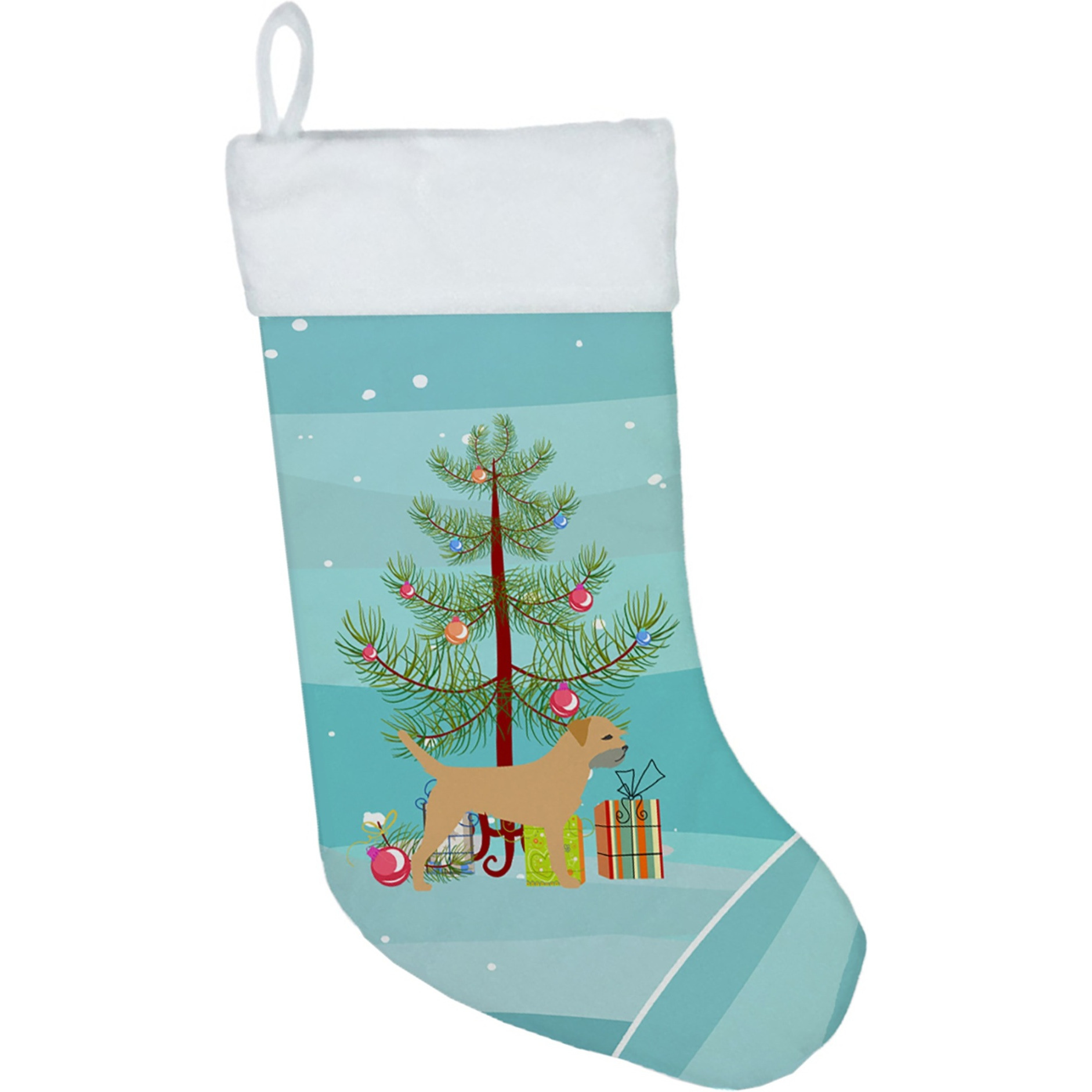 &quotCaroline's Treasures Border Terrier Merry Tree christmas-stockings, Multicolor"