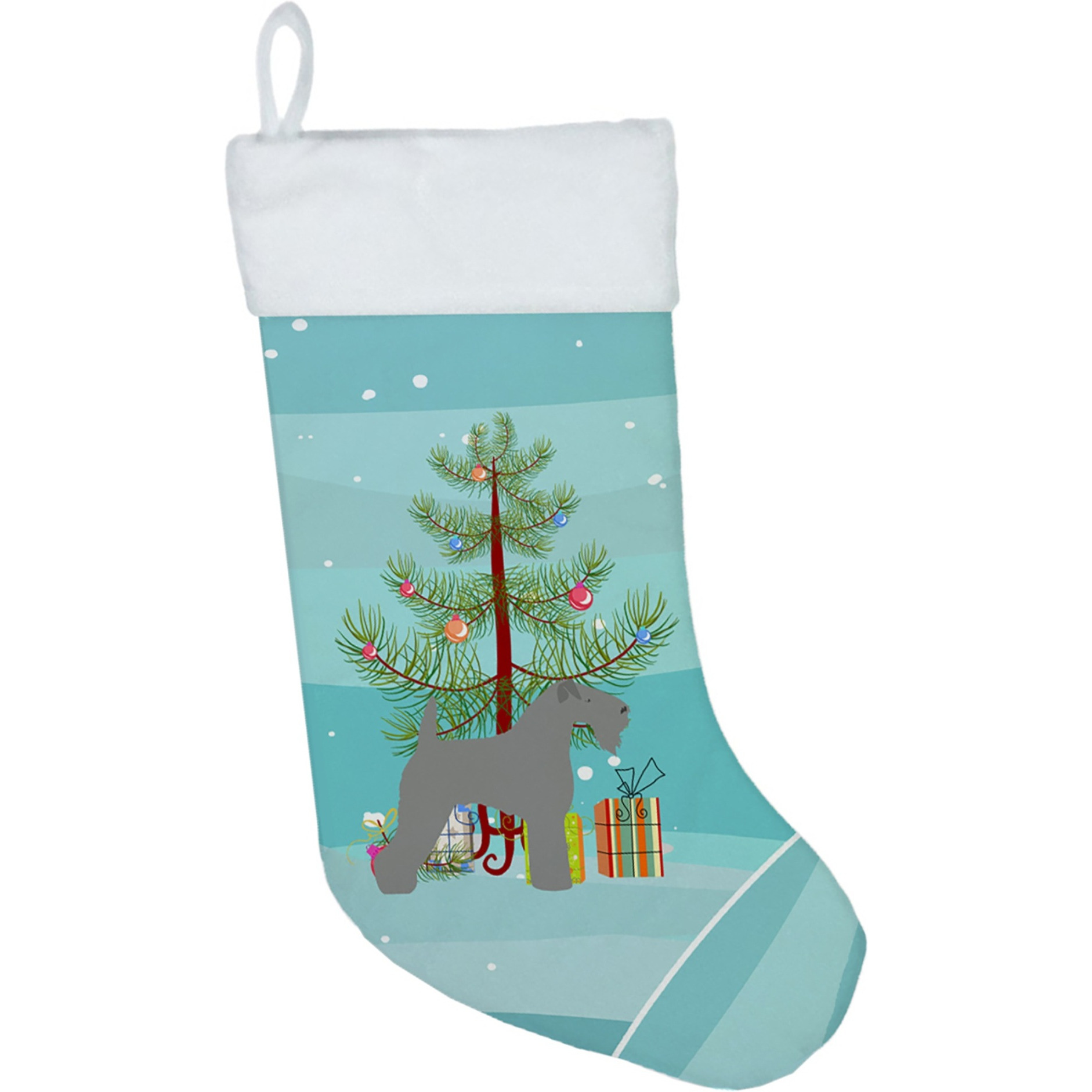 &quotCaroline's Treasures Kerry Blue Terrier Merry Tree christmas-stockings, Multicolor"