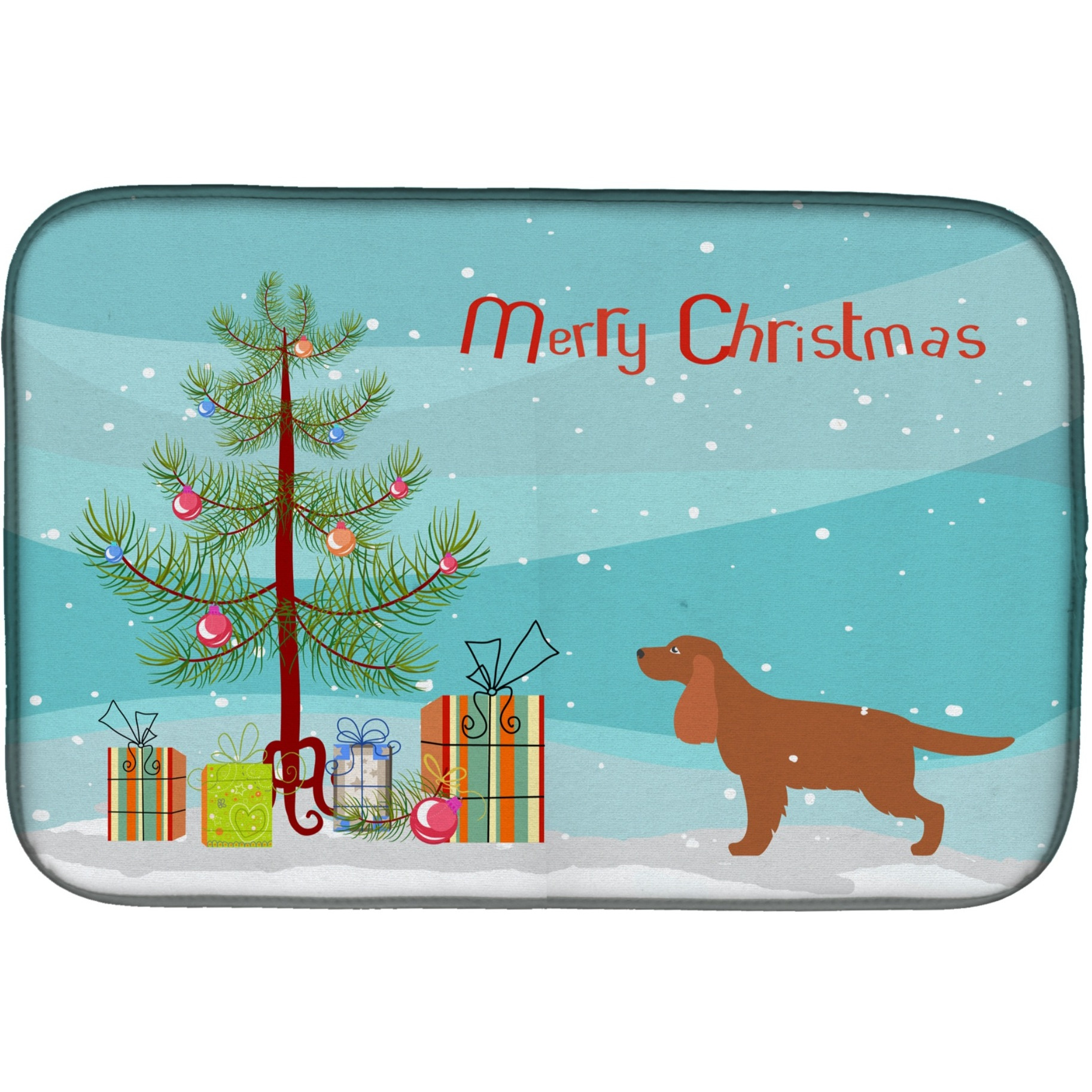 &quotCaroline's Treasures BB2930DDM Dish Drying Mat, 14"" x 21"", Multicolor"