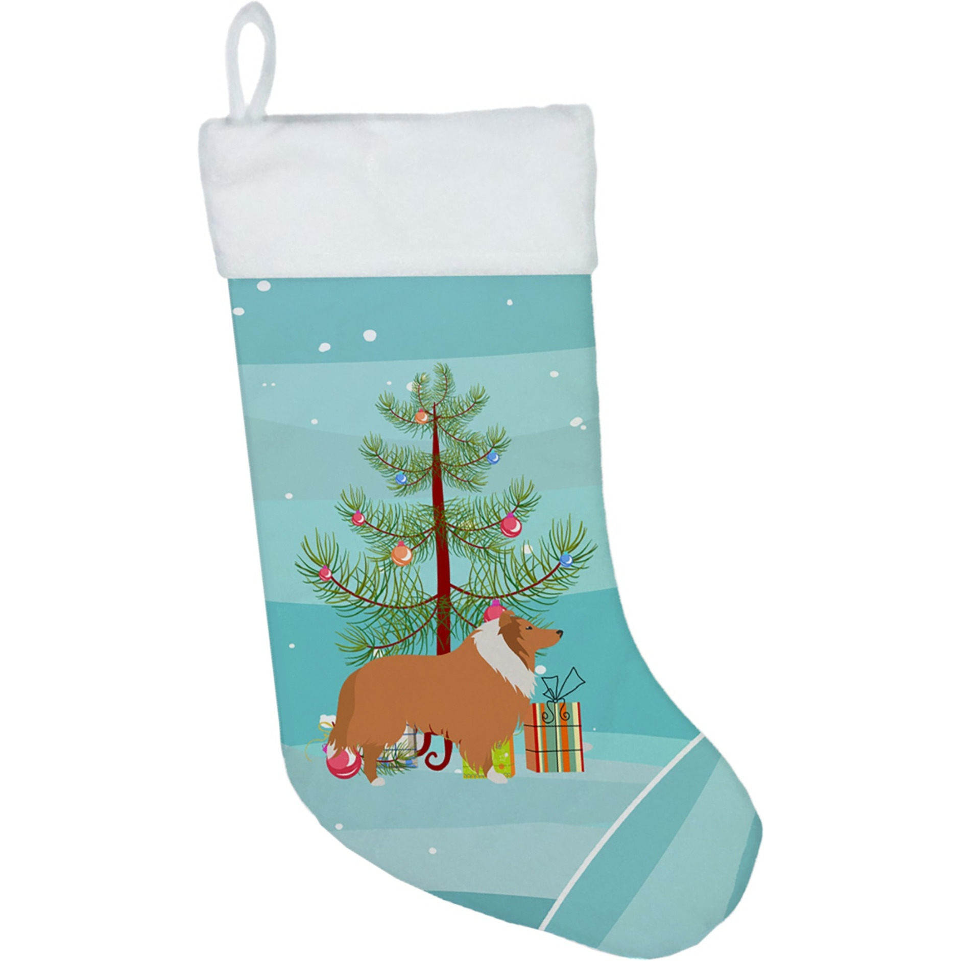 &quotCaroline's Treasures Collie Dog Merry Tree christmas-stockings, Multicolor"