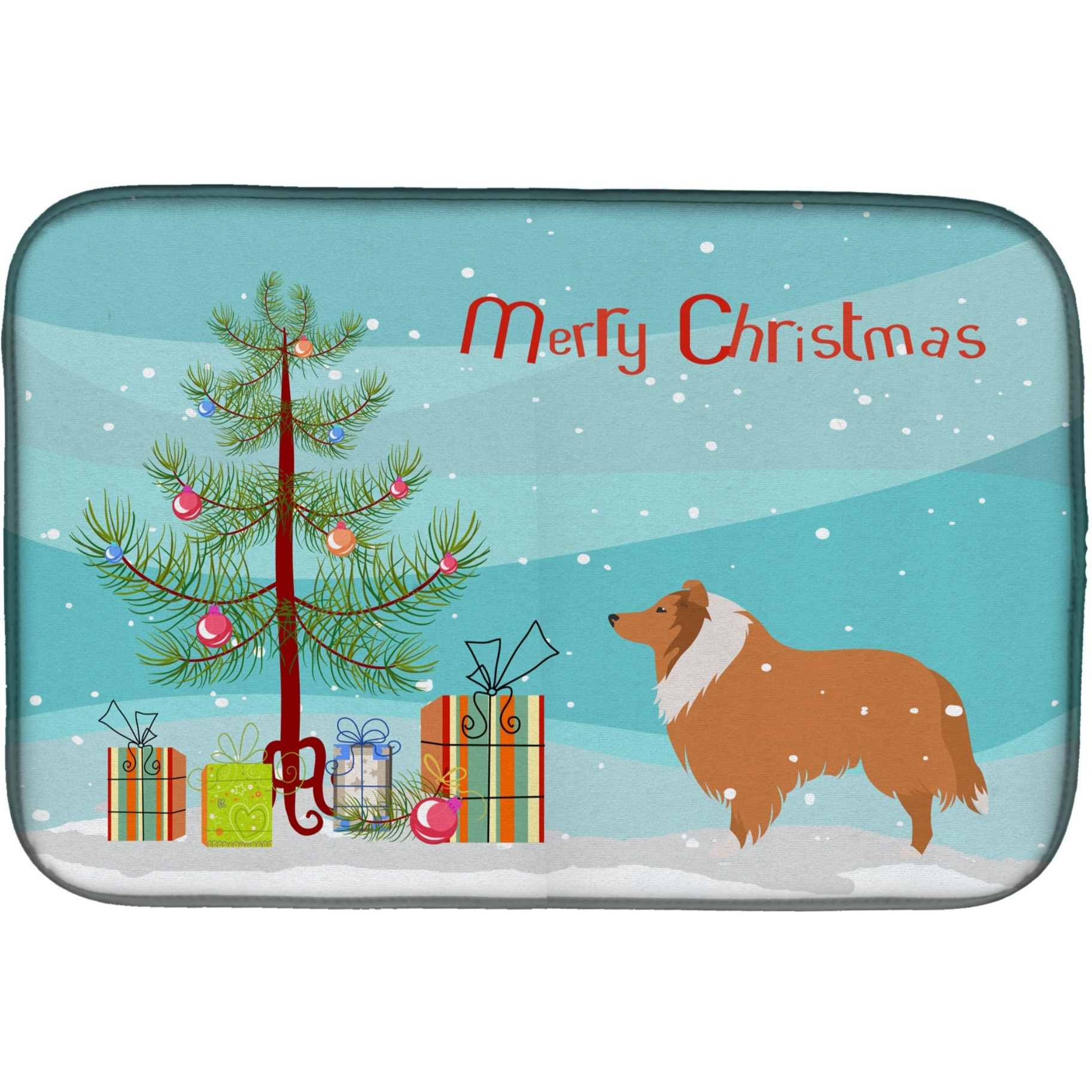 &quotCaroline's Treasures BB2934DDM Dish Drying Mat, 14 x 21, Multicolor"