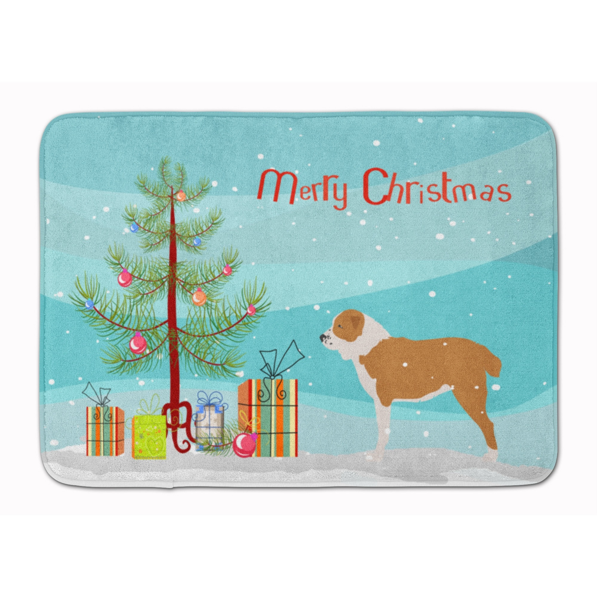 &quotCaroline's Treasures Central Asian Shepherd Dog Christmas, 19"" x 27"", Multicolor"