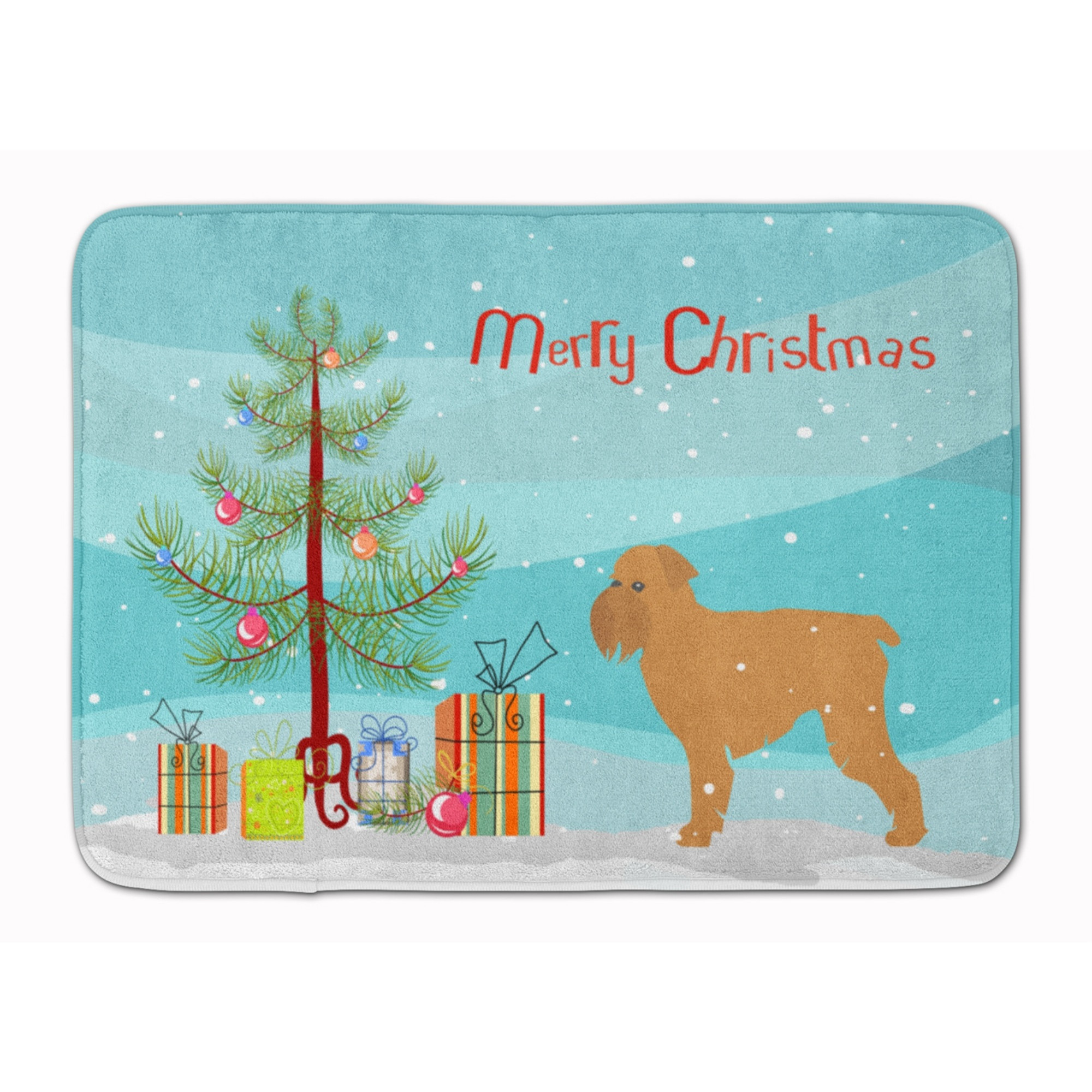 &quotCaroline's Treasures Brussels Griffon Merry Christmas Tree, 19"" x 27"", Multicolor"