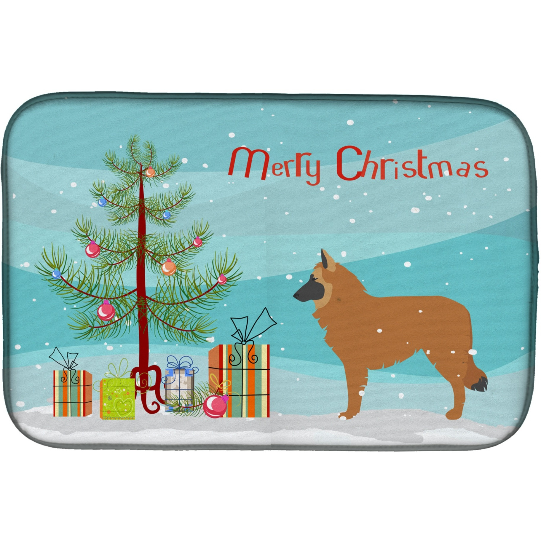 &quotCaroline's Treasures BB2979DDM Dish Drying Mat, 14 x 21, Multicolor"