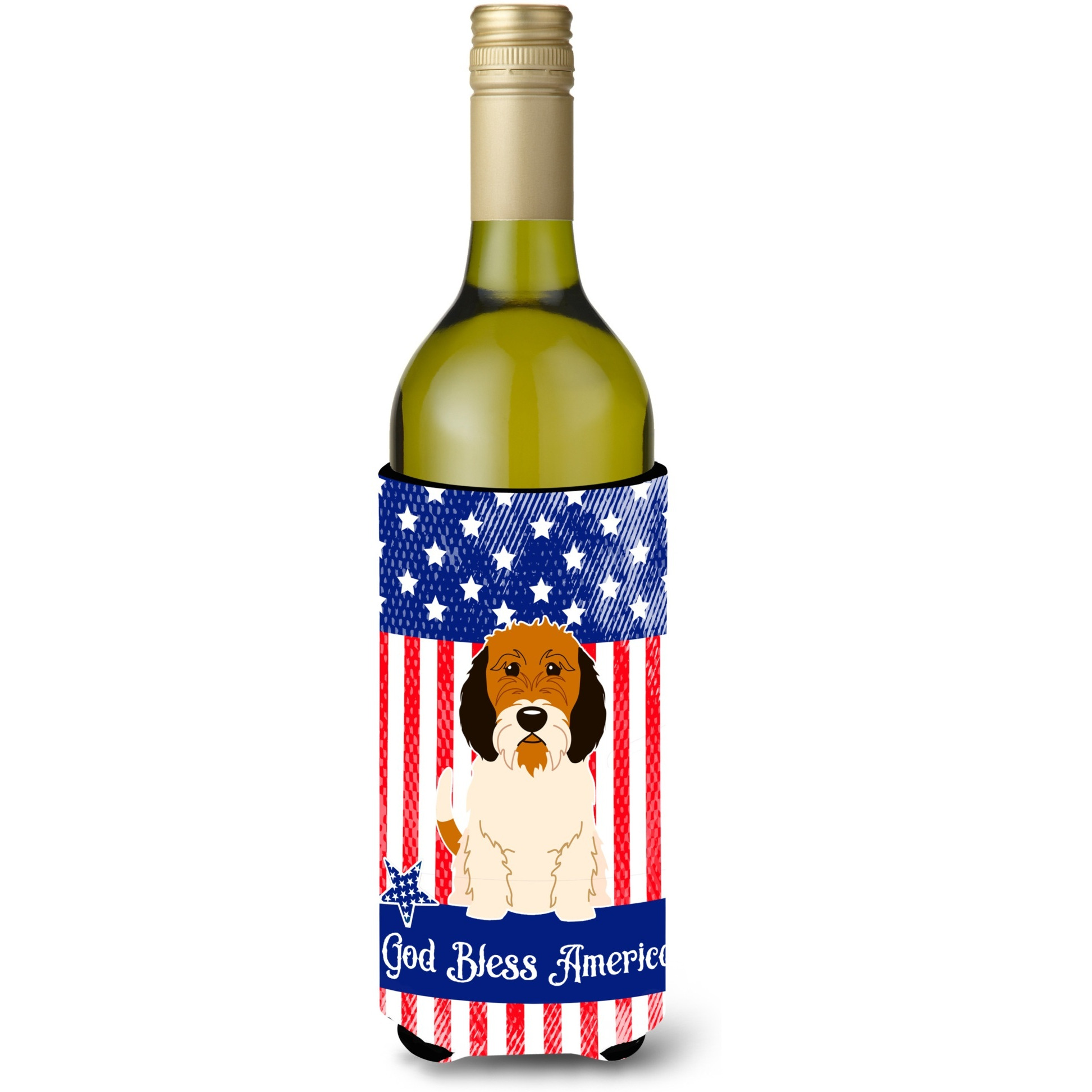 &quotCaroline's Treasures BB3074LITERK USA Petit Basset Griffon Veenden Wine Bottle Hugger cold-beverage-koozies, 750 ml, Multicolor"