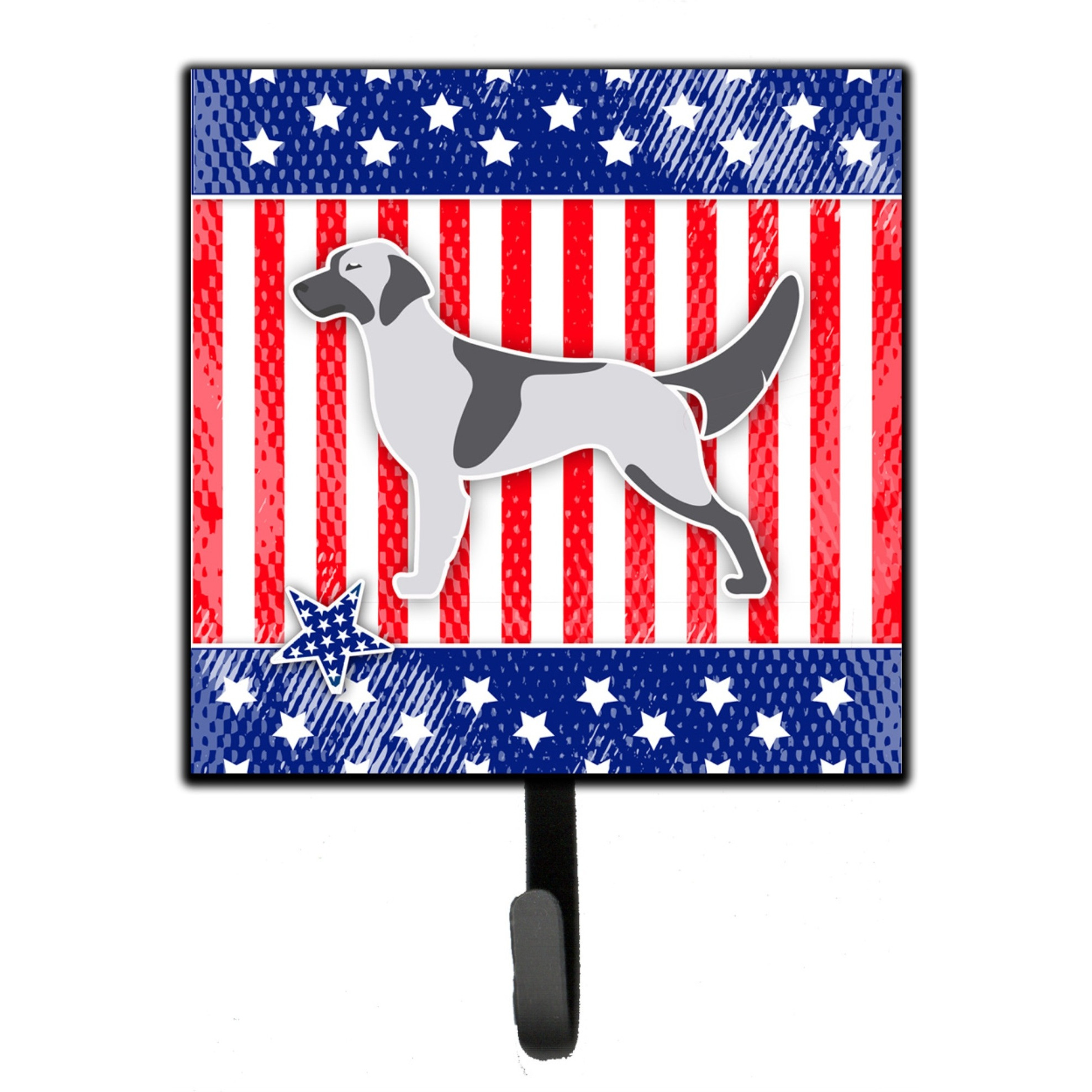 &quotCaroline's Treasures USA Patriotic English Setter Leash or Key Holder BB3281SH4, Small, Multicolor"