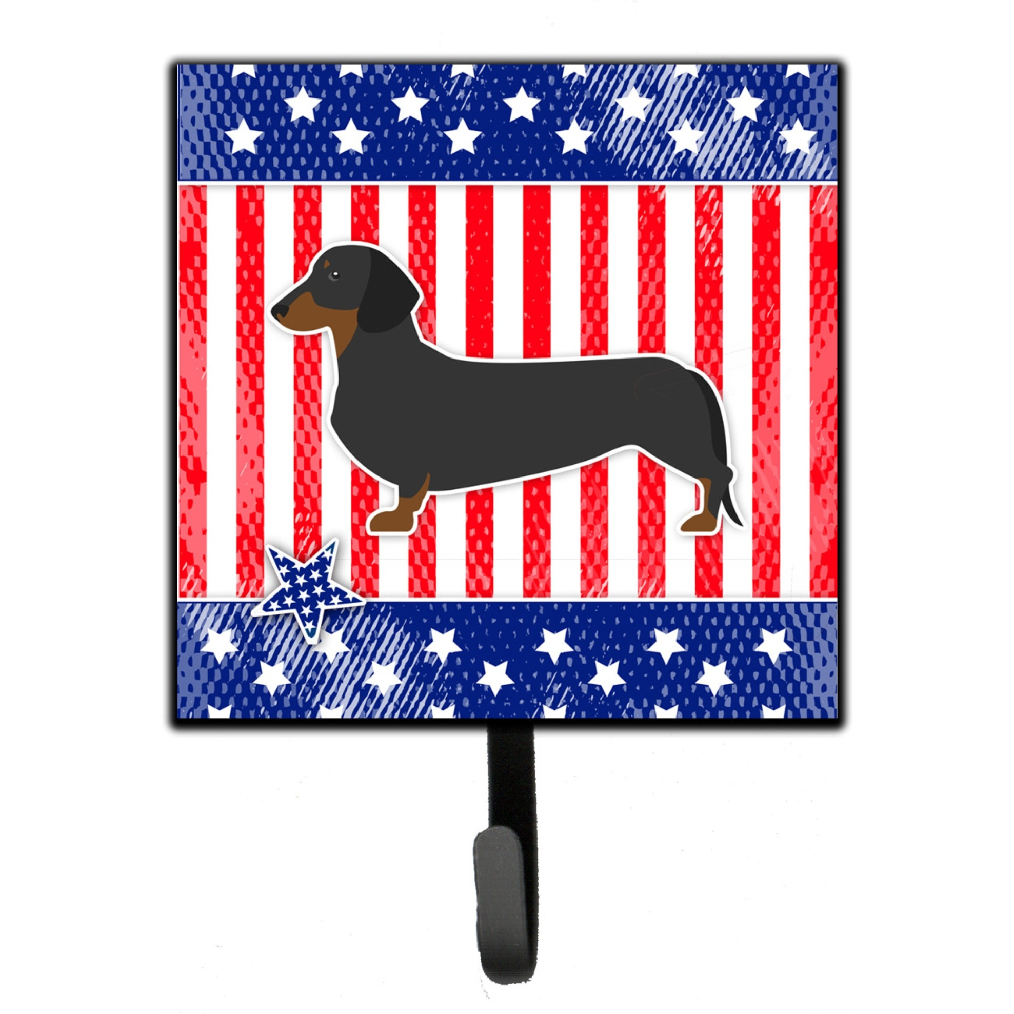 &quotCaroline's Treasures USA Patriotic Dachshund Leash or Key Holder BB3282SH4, Small, Multicolor"