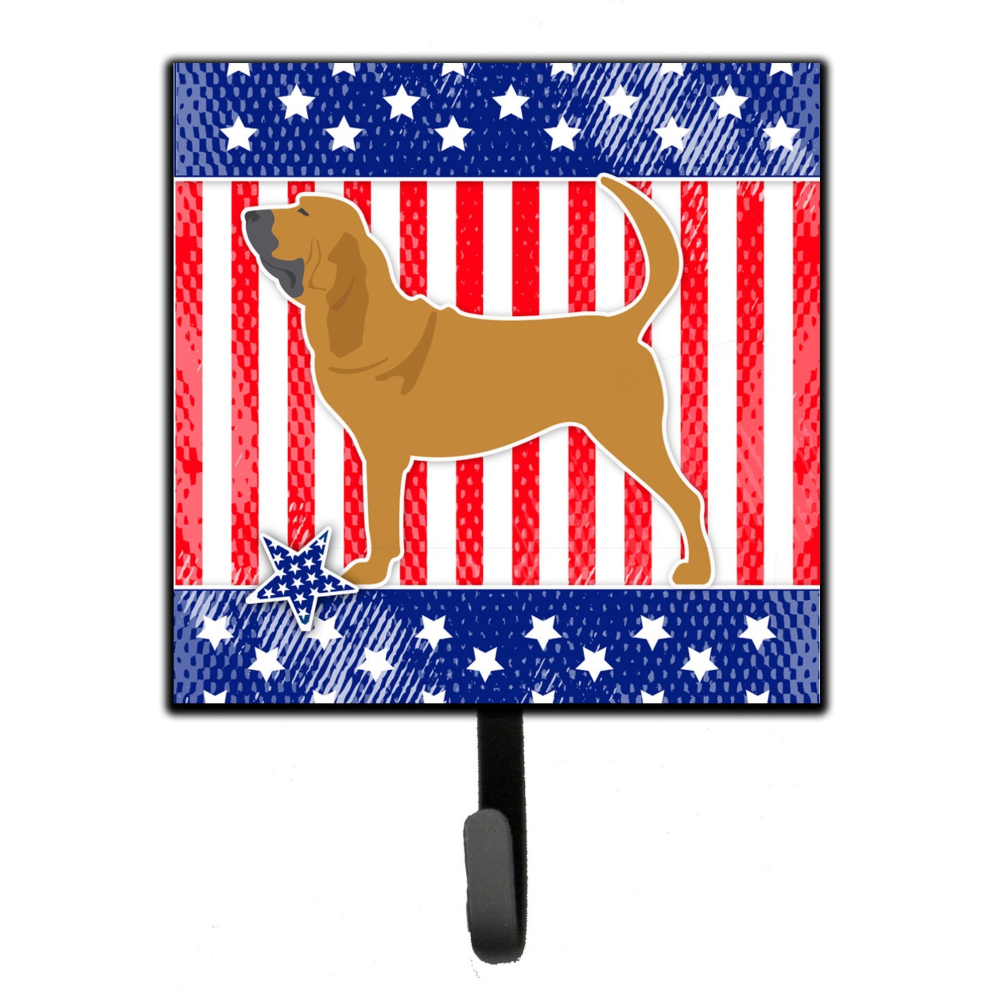 &quotCaroline's Treasures USA Patriotic Bloodhound Leash or Key Holder BB3284SH4, Small, Multicolor"