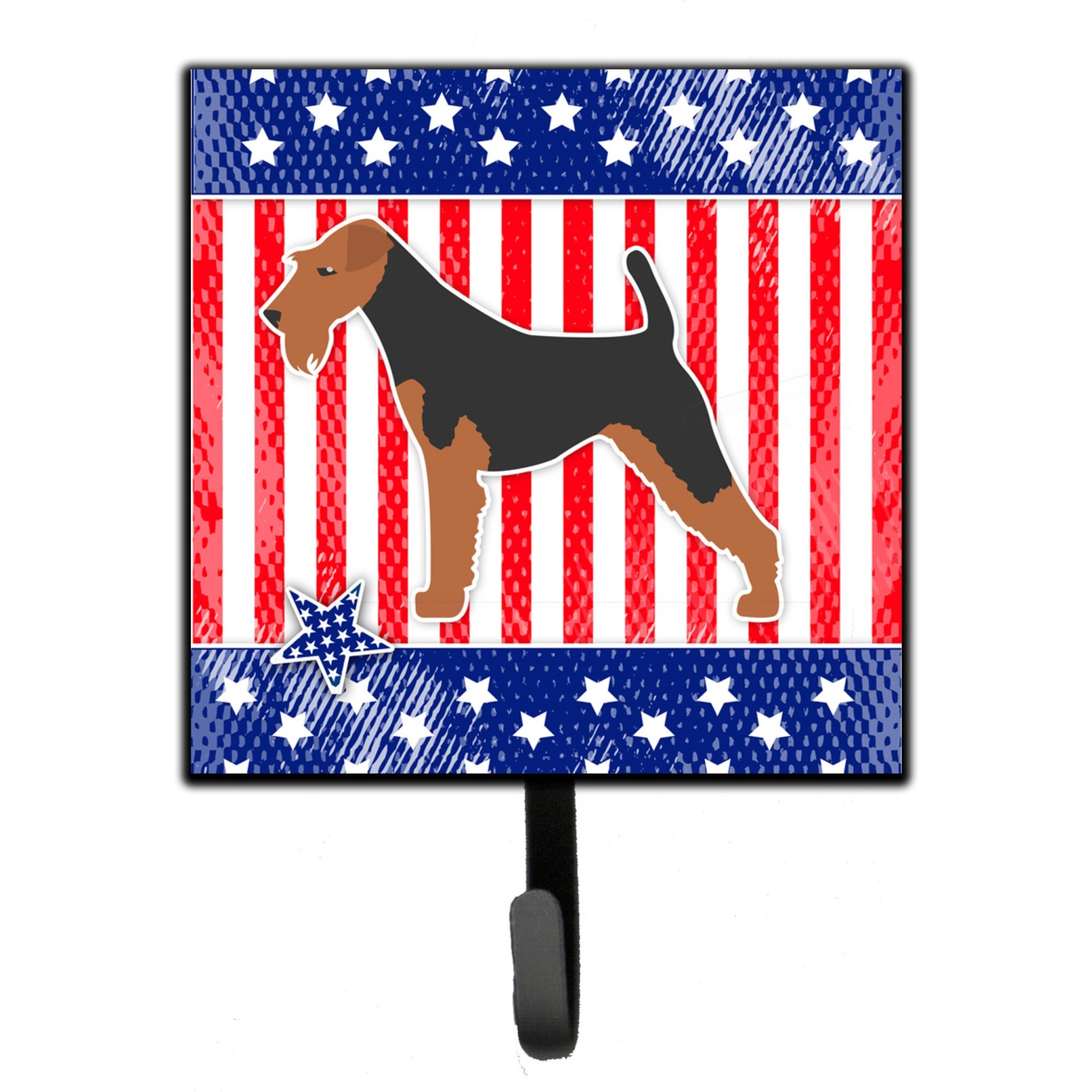 &quotCaroline's Treasures USA Patriotic Welsh Terrier Leash or Key Holder BB3285SH4, Small, Multicolor"