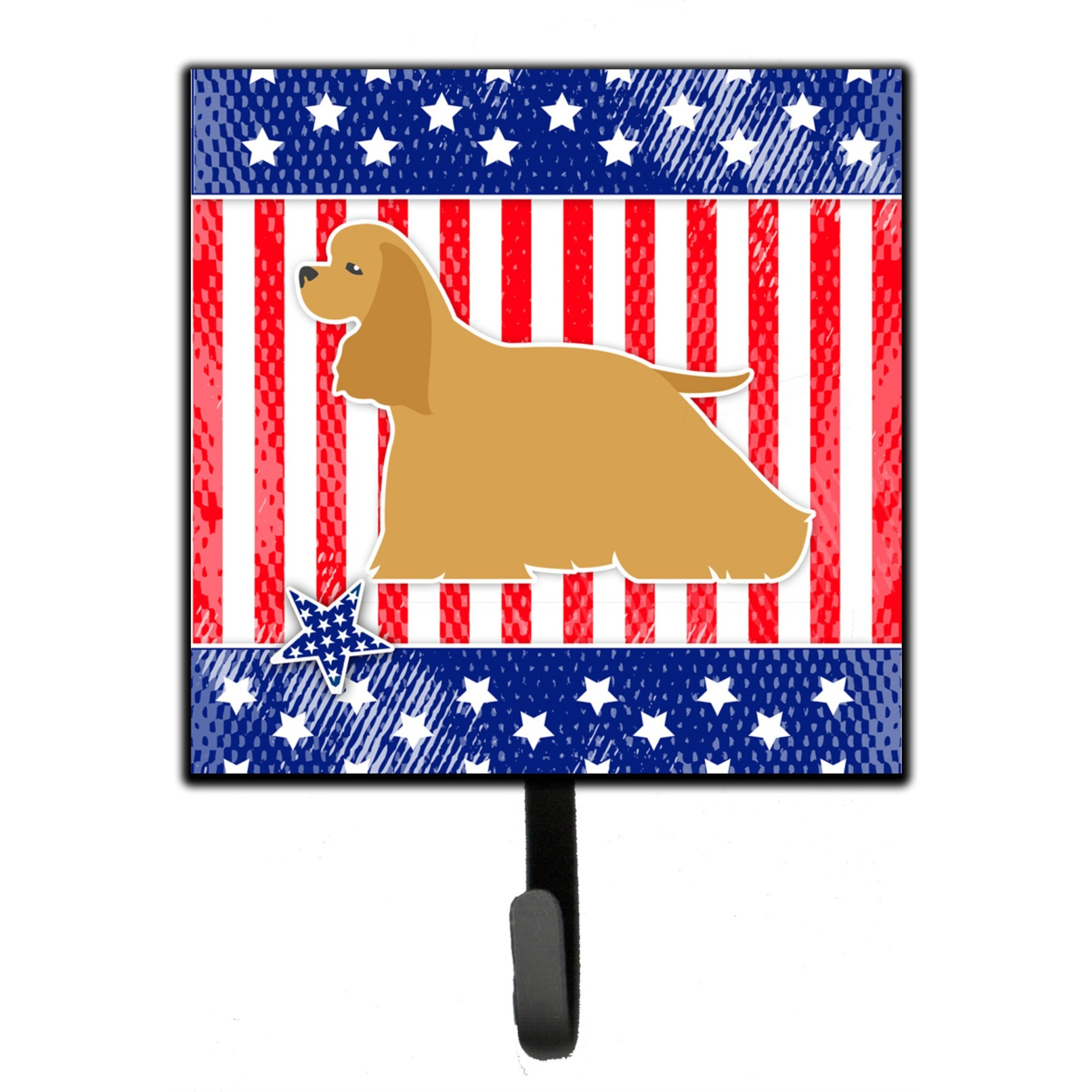 &quotCaroline's Treasures USA Patriotic Cocker Spaniel Leash or Key Holder BB3286SH4, Small, Multicolor"
