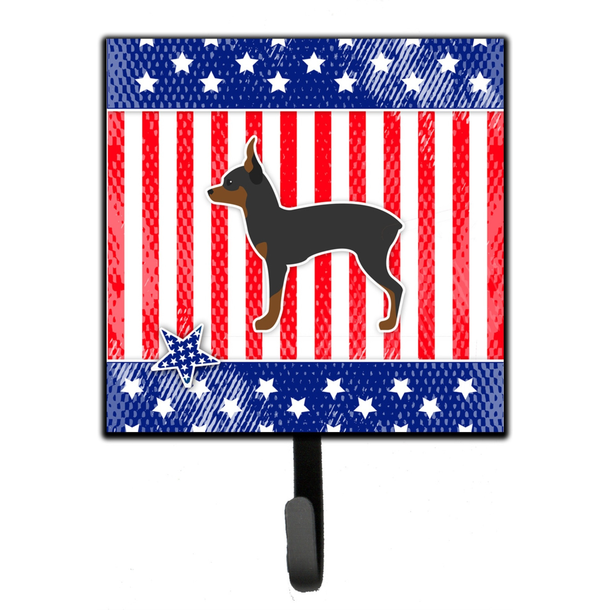 &quotCaroline's Treasures USA Patriotic Toy Fox Terrier Leash or Key Holder BB3287SH4, Small, Multicolor"