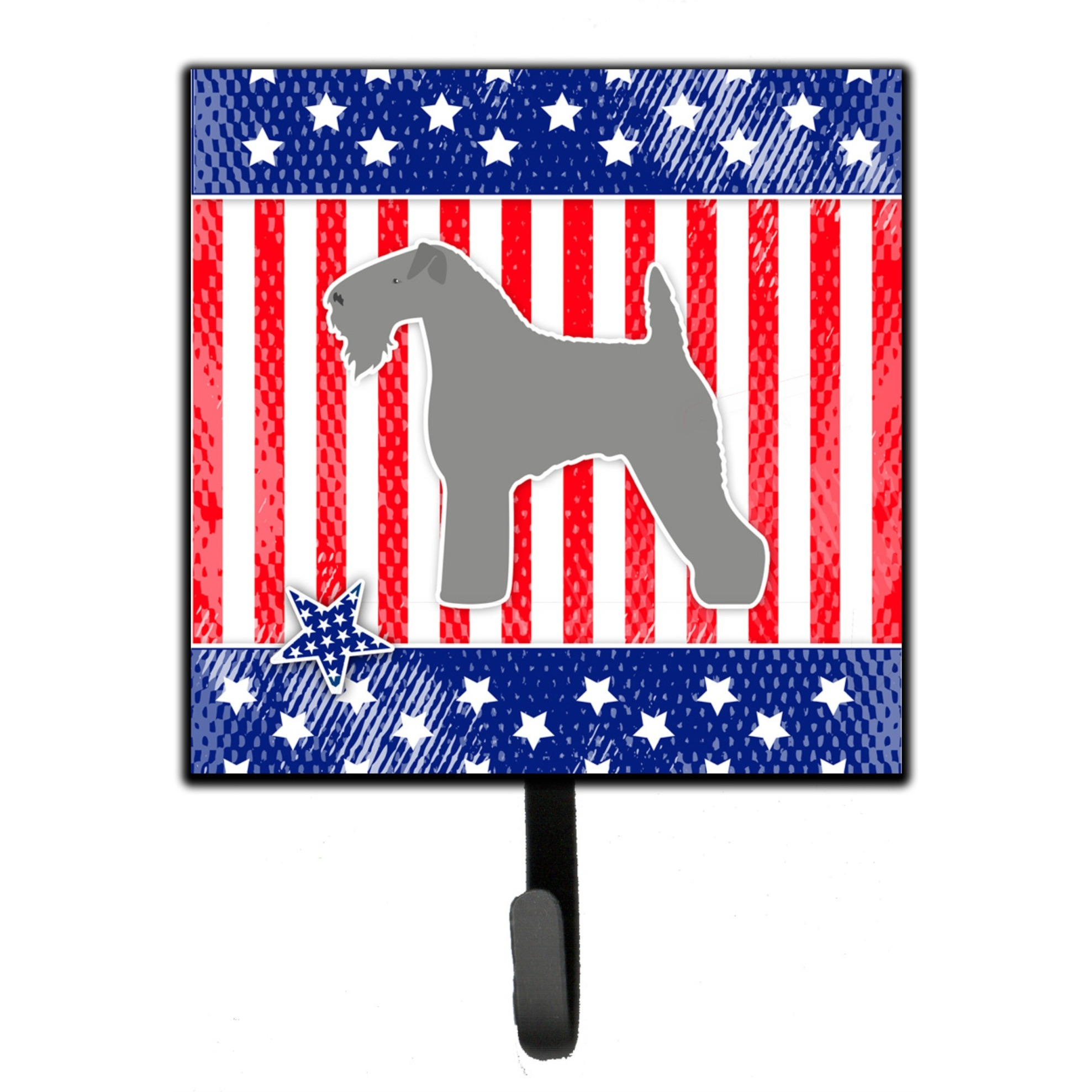 &quotCaroline's Treasures USA Patriotic Kerry Blue Terrier Leash or Key Holder BB3292SH4, Small, Multicolor"