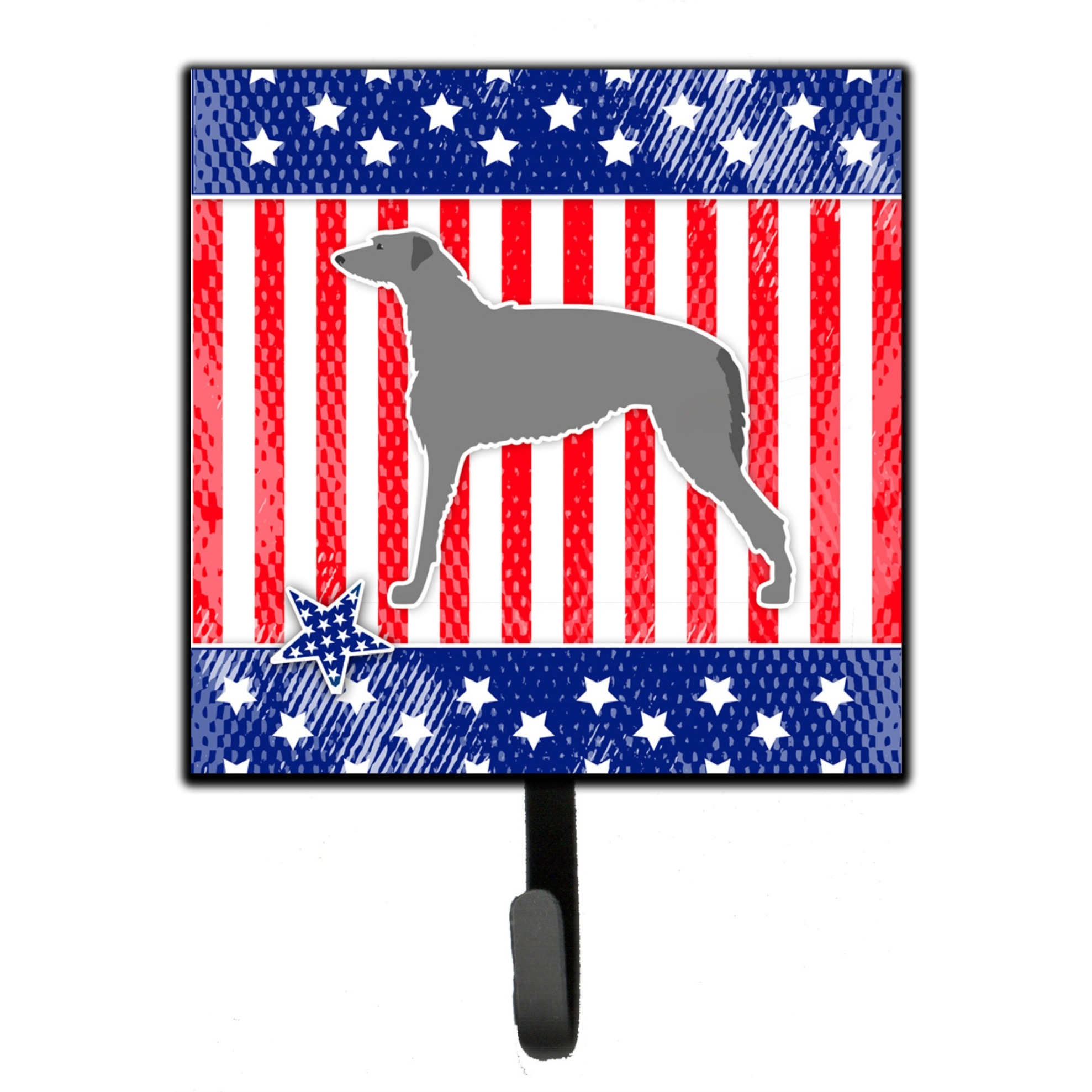 &quotCaroline's Treasures USA Patriotic Scottish Deerhound Leash or Key Holder BB3296SH4, Small, Multicolor"
