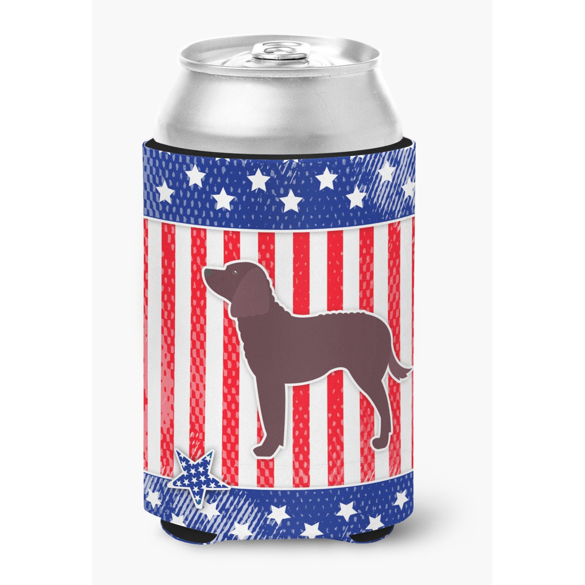 &quotCaroline's Treasures Ausa Patriotic Merican Water Spaniel Can or Bottle Hugger BB3301CC, Can Hugger, Multicolor"