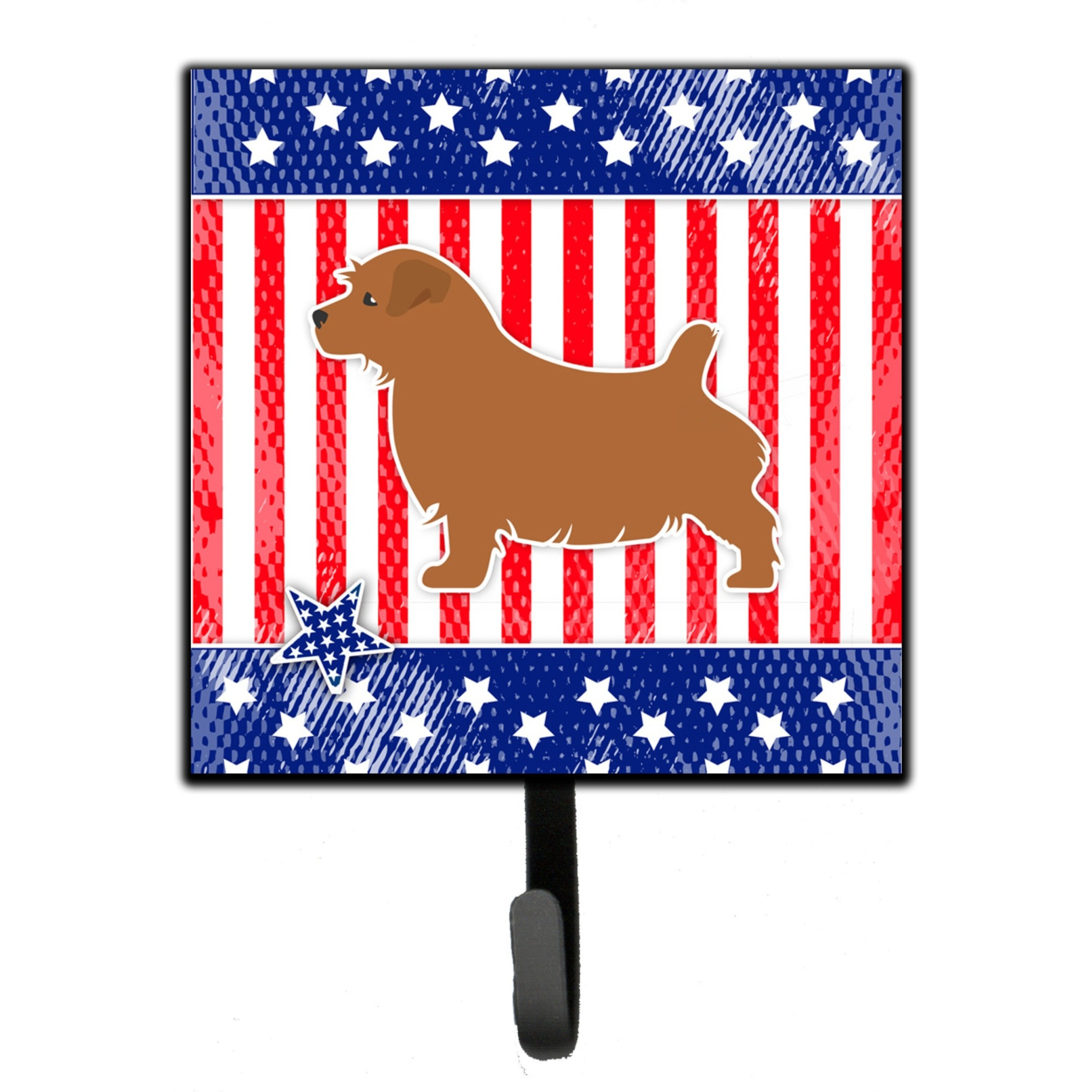 &quotCaroline's Treasures USA Patriotic Norfolk Terrier Leash or Key Holder BB3309SH4, Small, Multicolor"