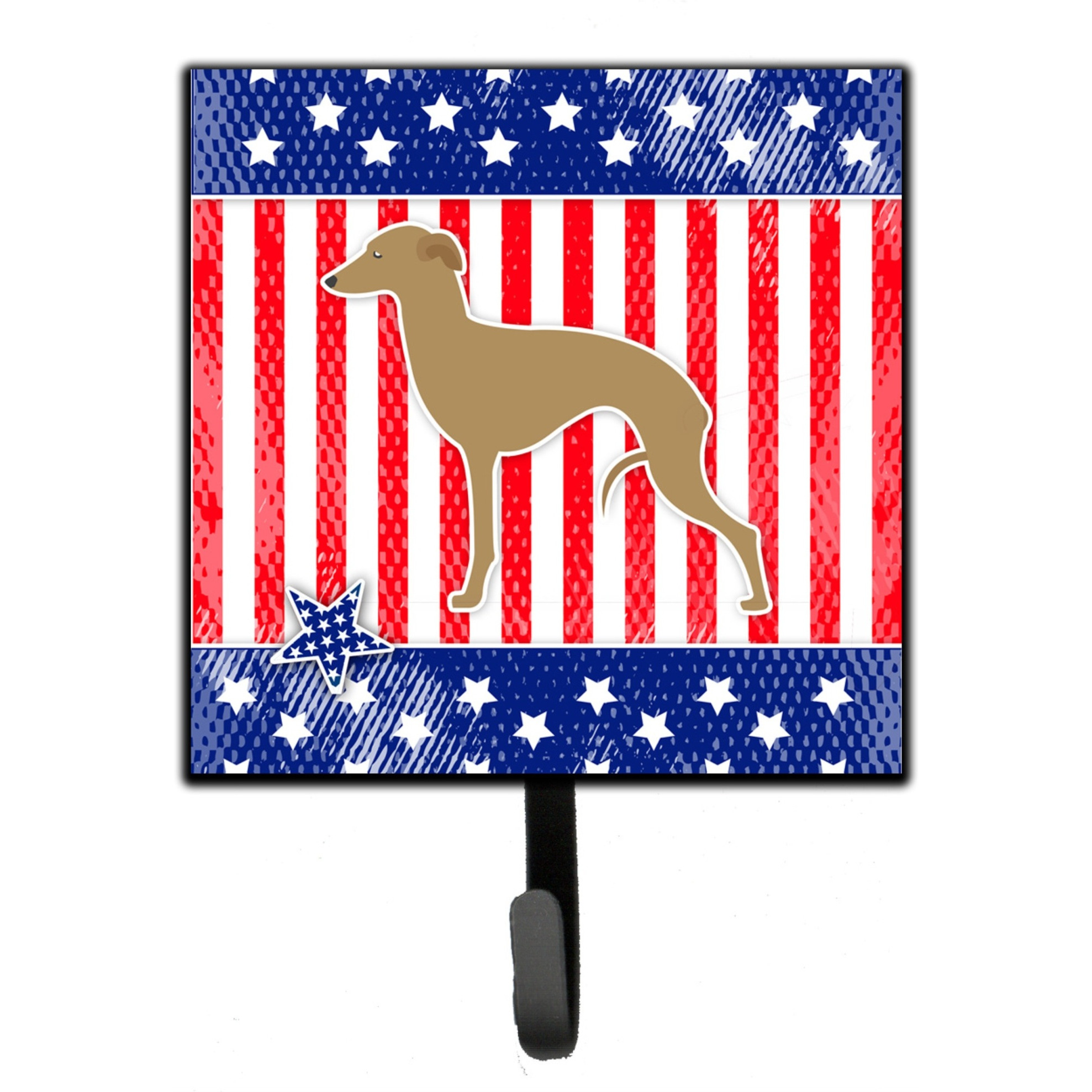 &quotCaroline's Treasures USA Patriotic Italian Greyhound Leash or Key Holder BB3314SH4, Small, Multicolor"