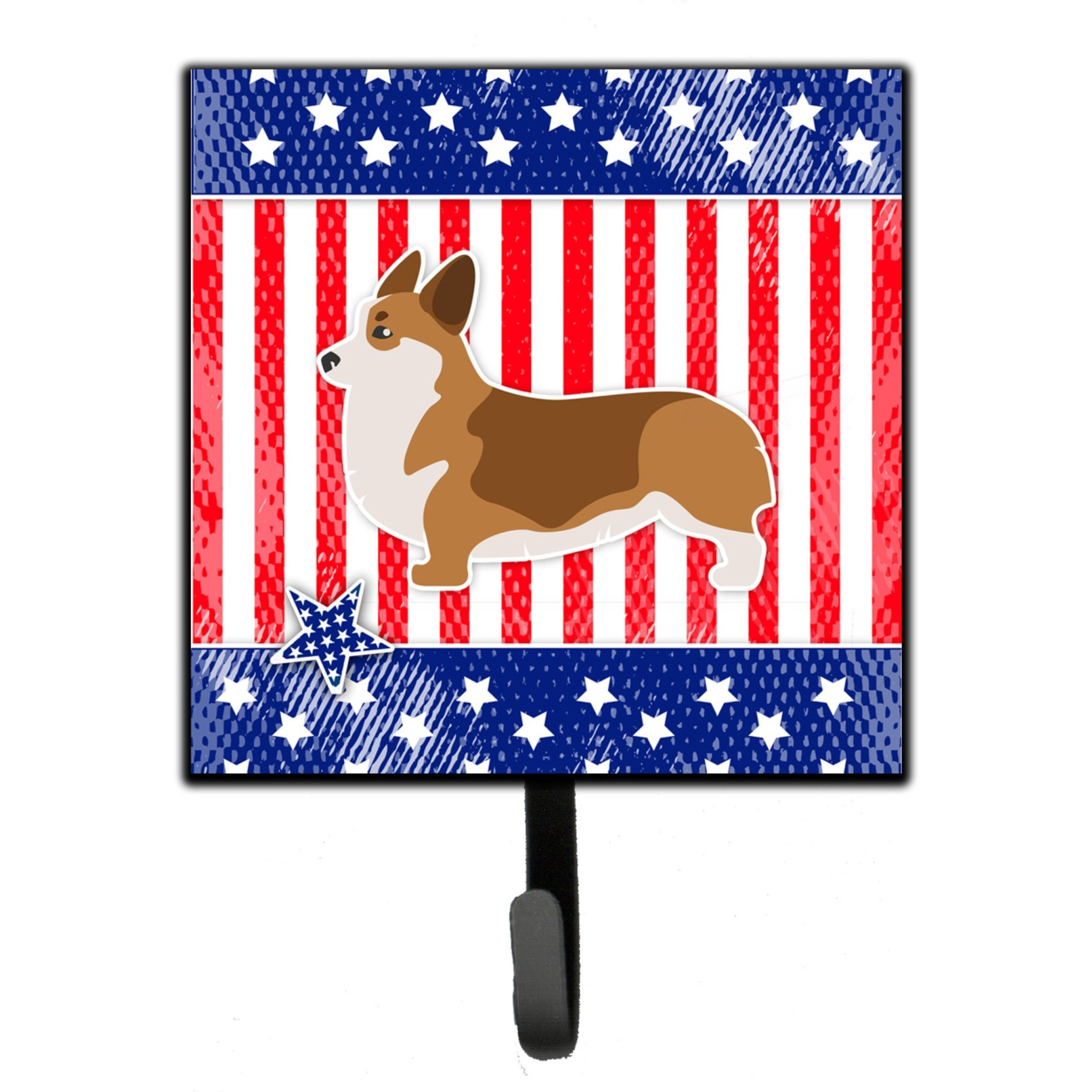 &quotCaroline's Treasures USA Patriotic Corgi Leash or Key Holder BB3320SH4, Small, Multicolor"