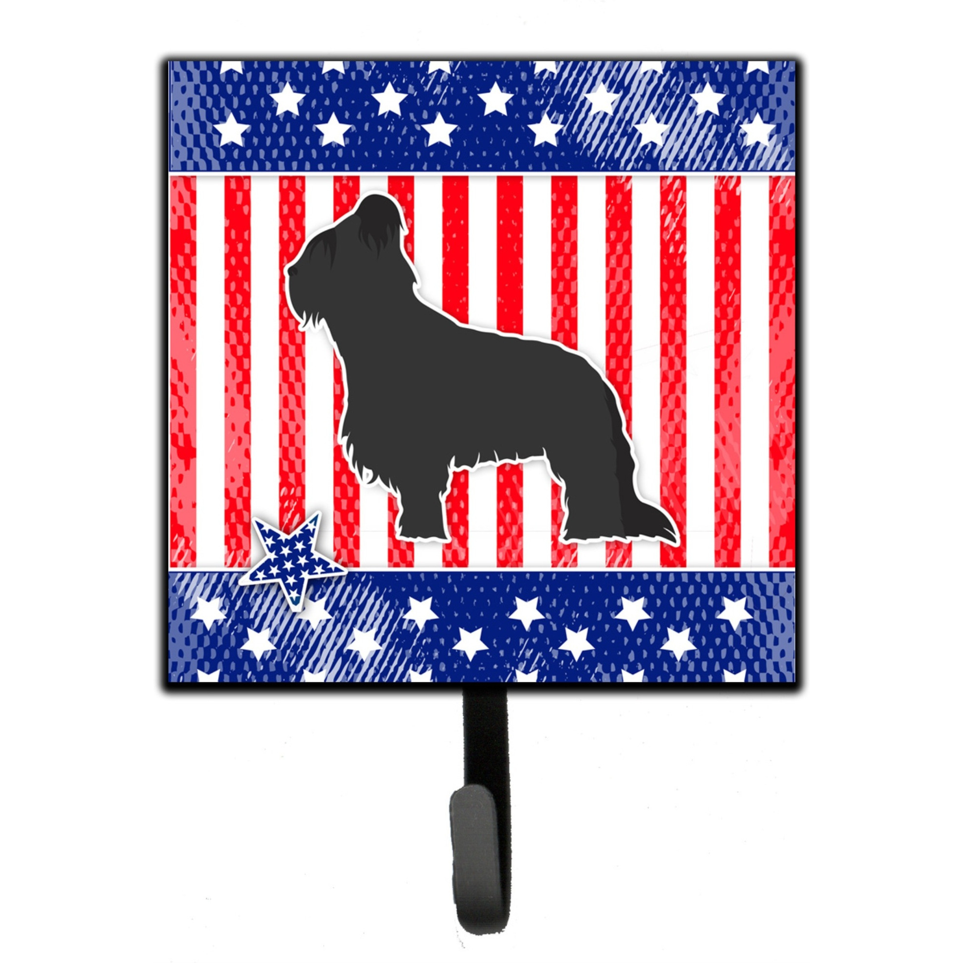 &quotCaroline's Treasures USA Patriotic Briard Leash or Key Holder BB3326SH4, Small, Multicolor"