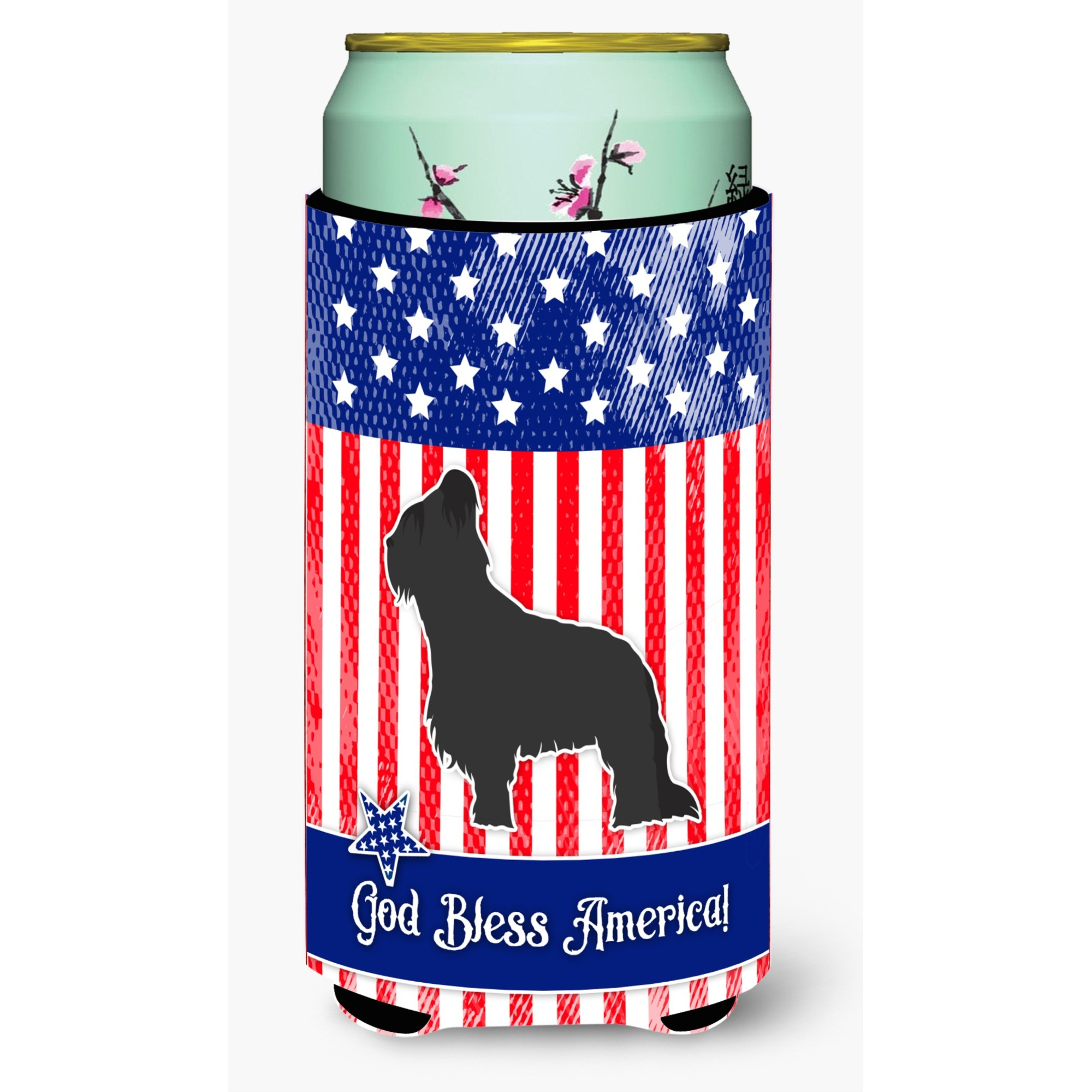 &quotCaroline's Treasures USA Patriotic Briar Beverage Insulator Hugger, Tall Boy, Multicolor"