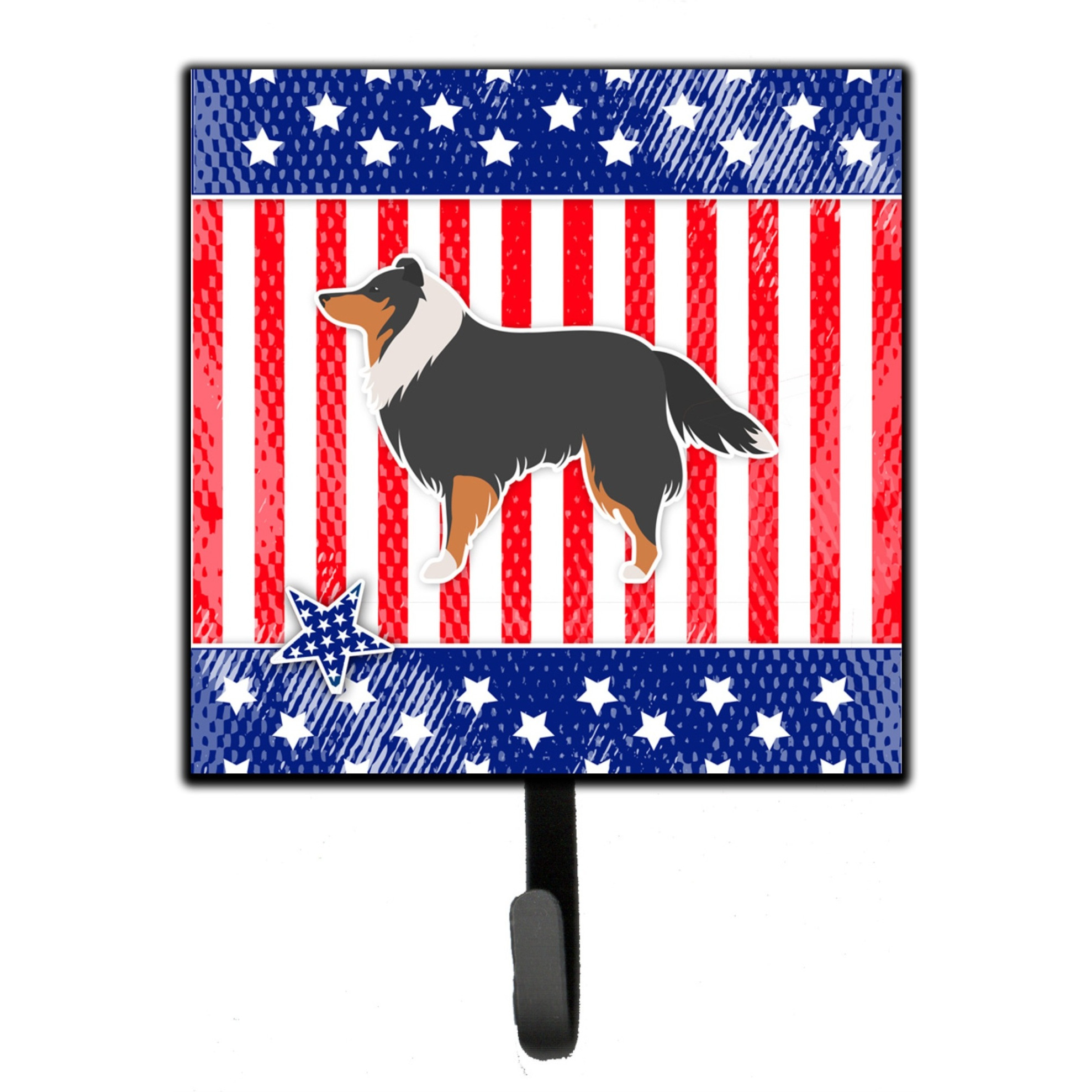 &quotCaroline's Treasures USA Patriotic Sheltie/Shetland Sheepdog Leash or Key Holder BB3330SH4, Small, Multicolor"