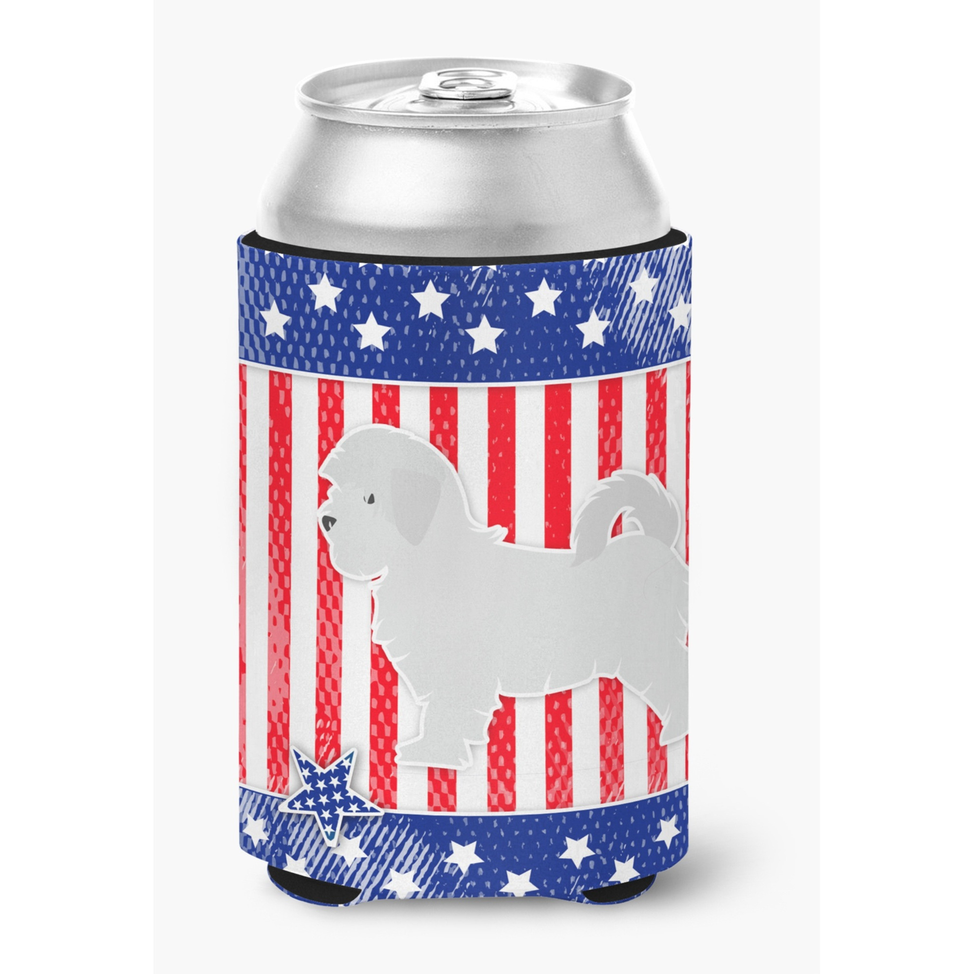 &quotCaroline's Treasures USA Patriotic Maltese Can or Bottle Hugger BB3336CC, Can Hugger, Multicolor"