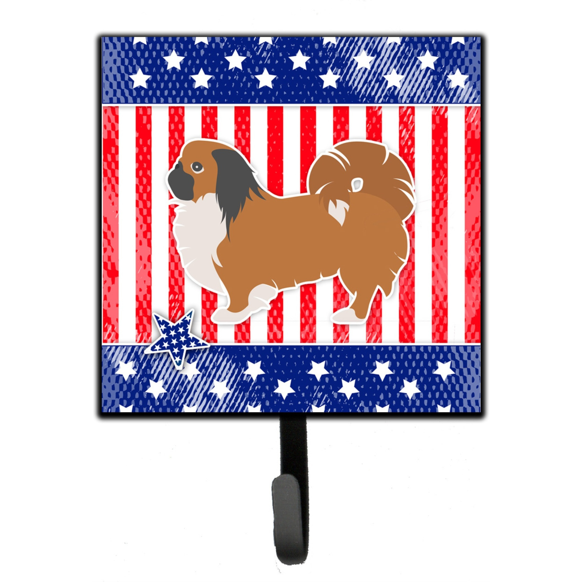 &quotCaroline's Treasures USA Patriotic Pekingese Leash or Key Holder BB3338SH4, Small, Multicolor"