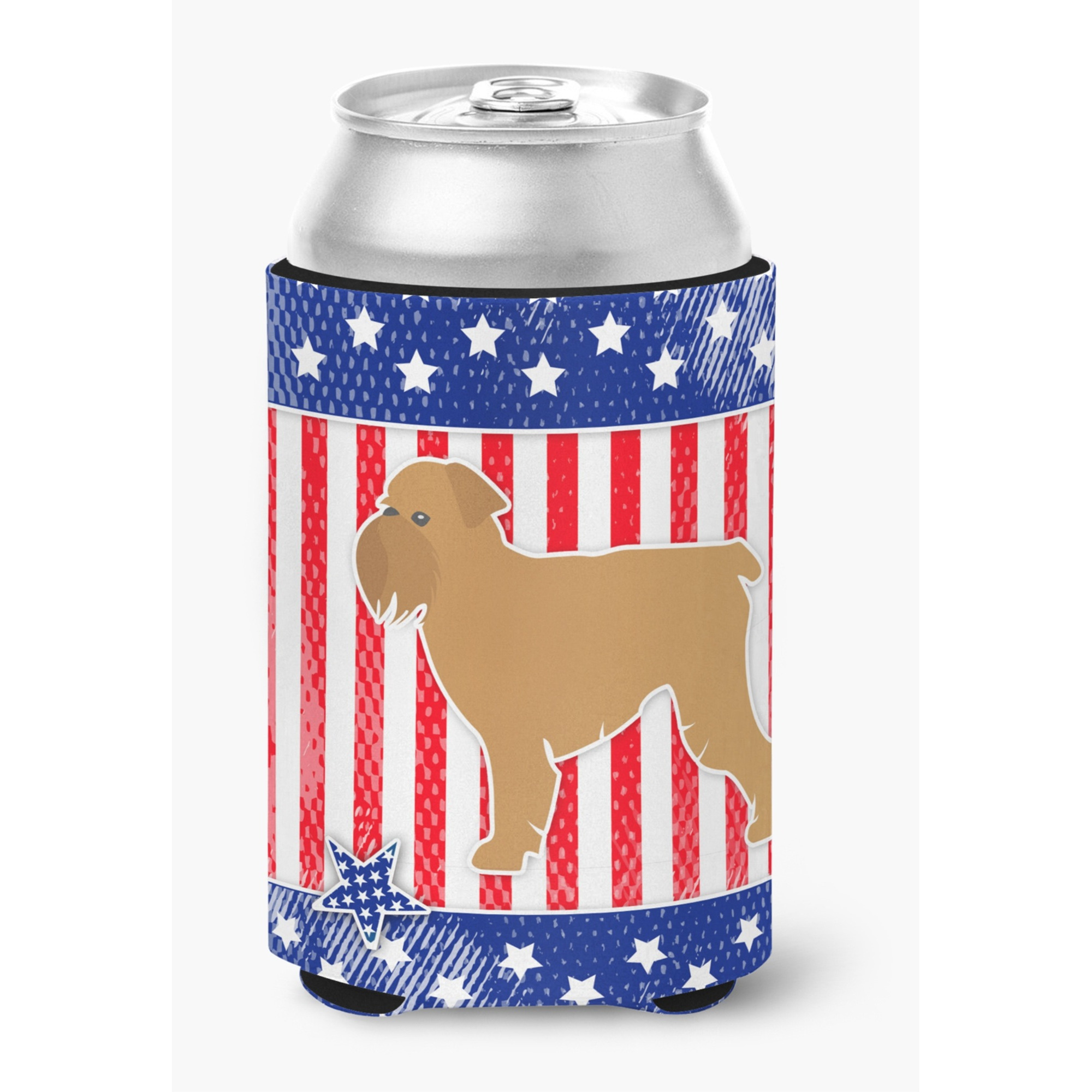 &quotCaroline's Treasures USA Patriotic Brussels Griffon Can or Bottle Hugger BB3340CC, Can Hugger, Multicolor"