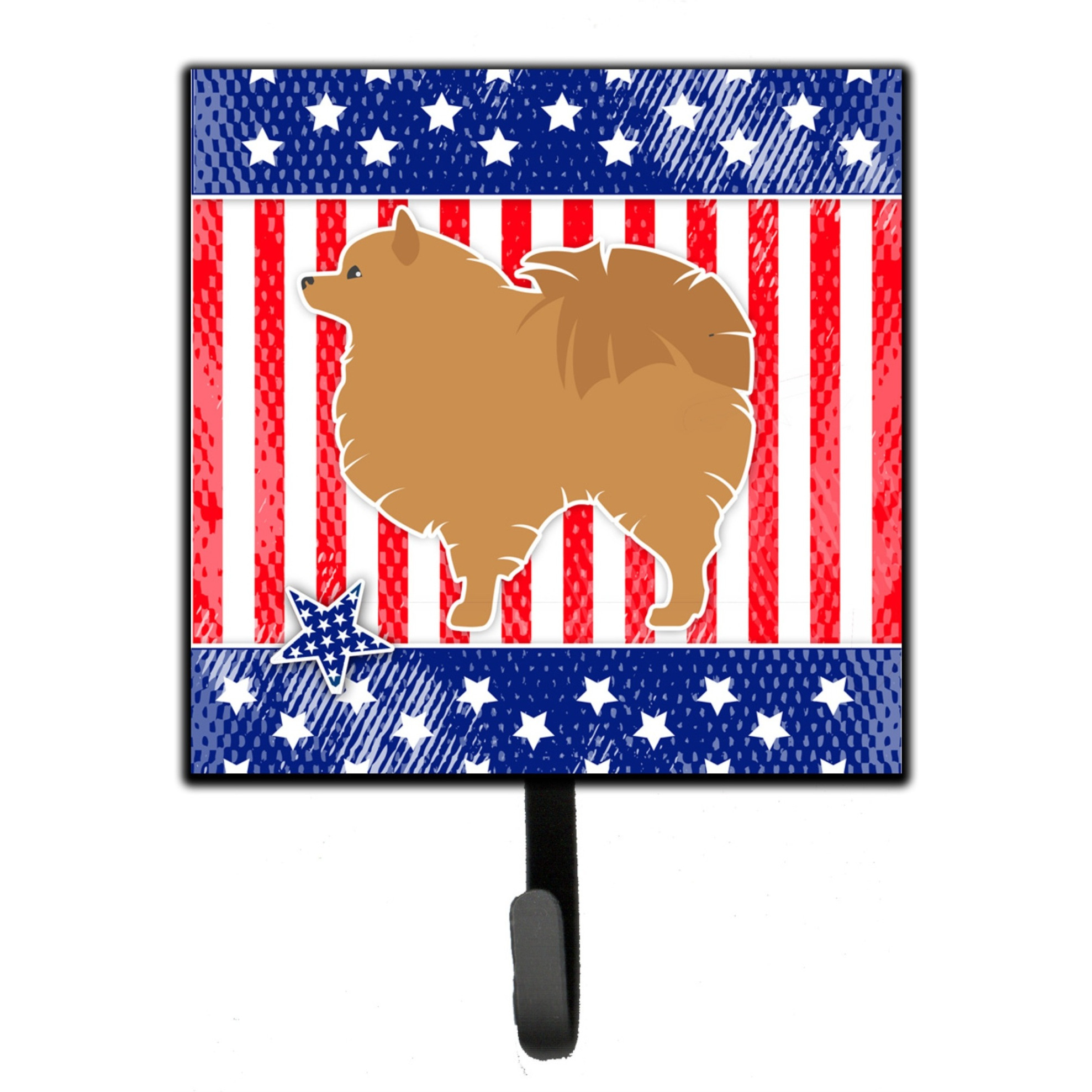 &quotCaroline's Treasures USA Patriotic Pomeranian Leash or Key Holder BB3342SH4, Small, Multicolor"
