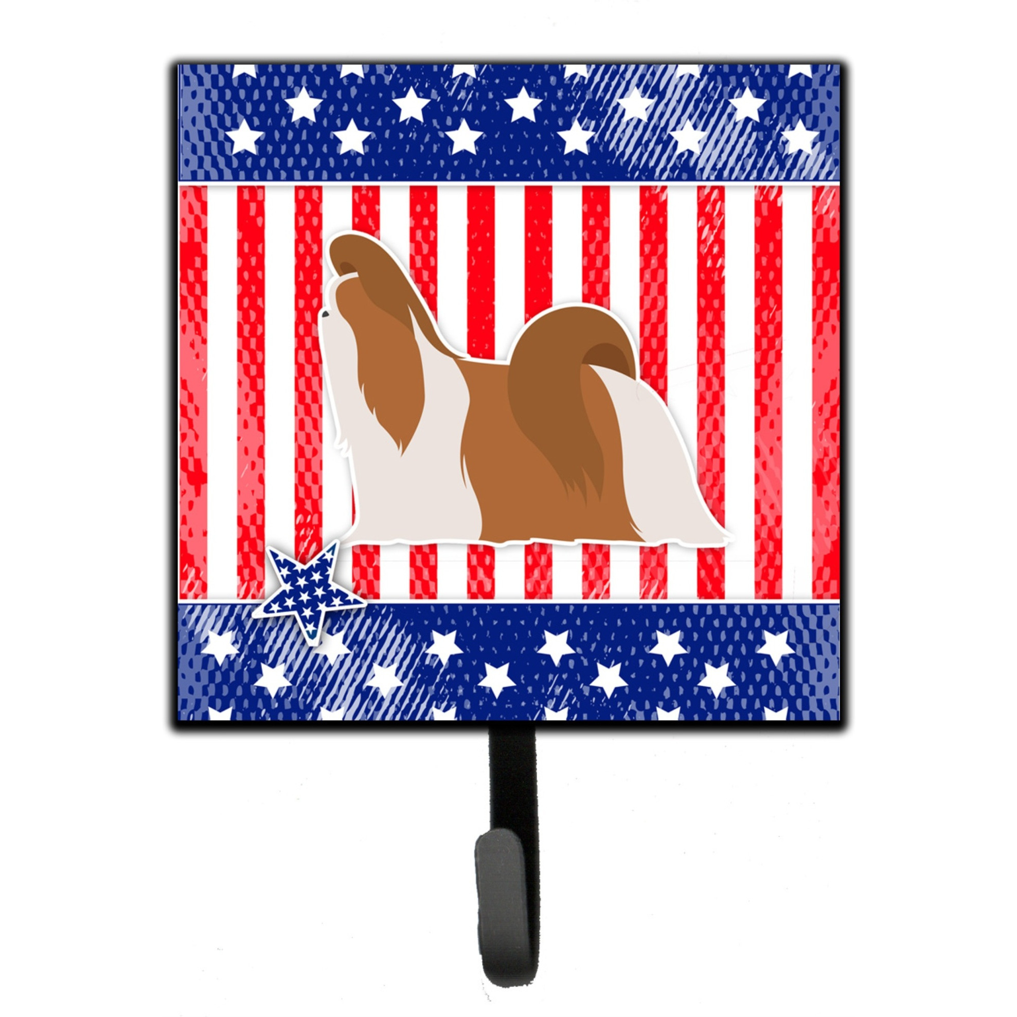 &quotCaroline's Treasures USA Patriotic Shih Tzu Leash or Key Holder BB3346SH4, Small, Multicolor"