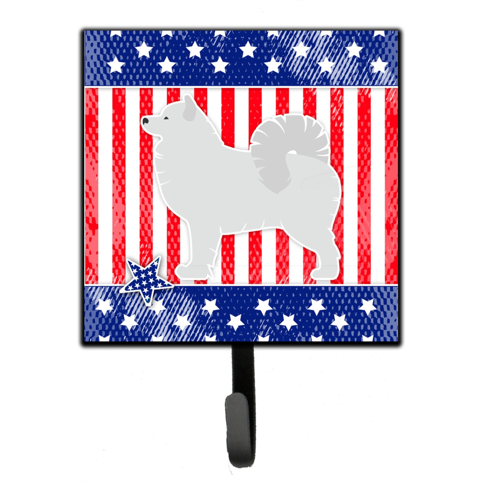&quotCaroline's Treasures USA Patriotic Samoyed Leash or Key Holder BB3359SH4, Small, Multicolor"