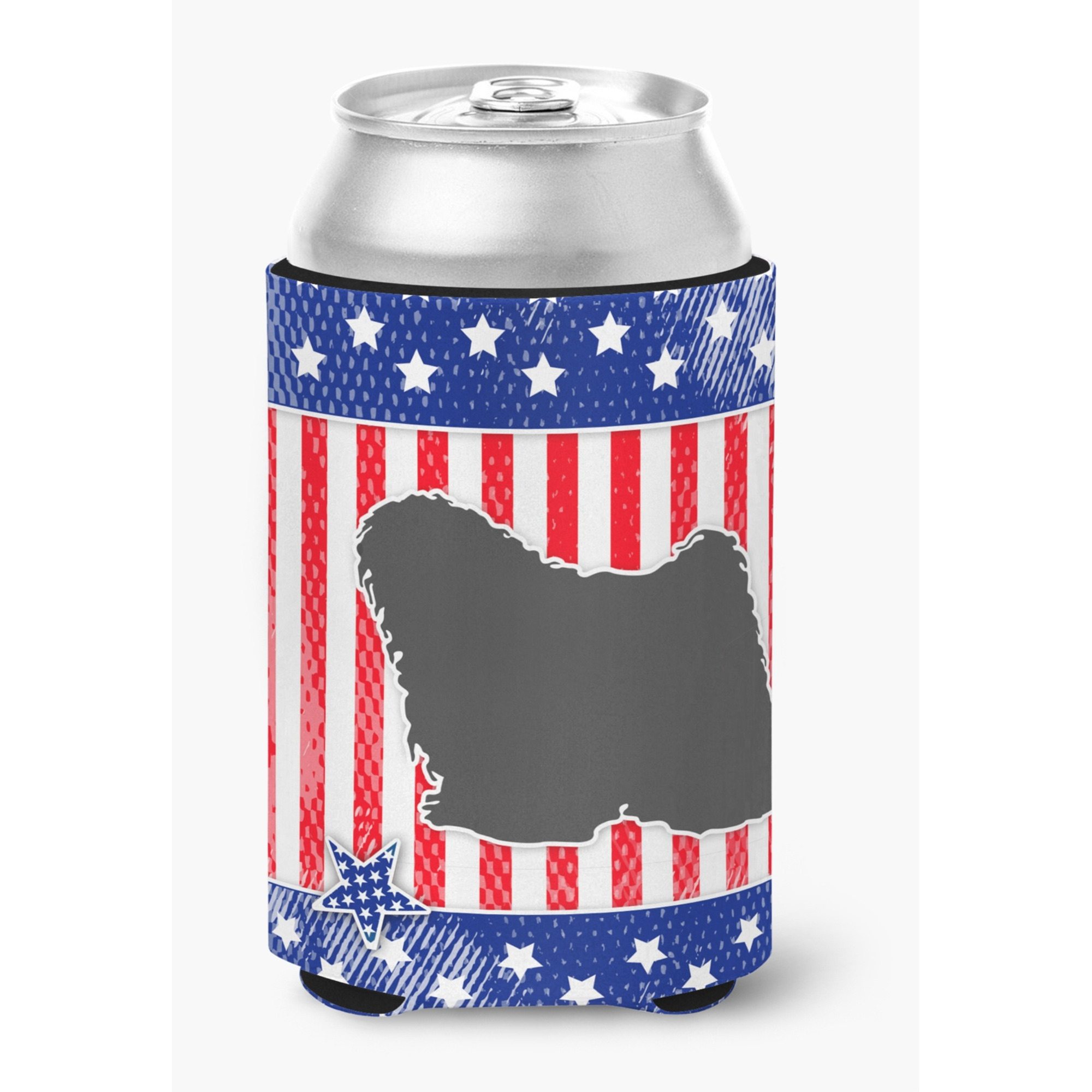 &quotCaroline's Treasures USA Patriotic Puli Can or Bottle Hugger BB3363CC, Can Hugger, Multicolor"