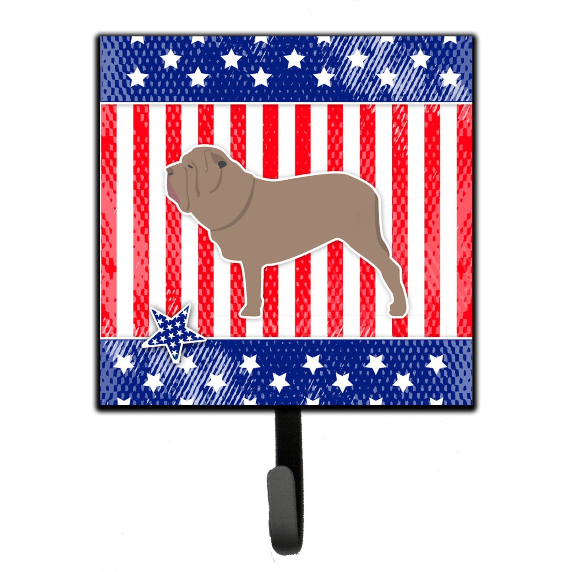 &quotCaroline's Treasures USA Patriotic Neapolitan Mastiff Leash or Key Holder BB3365SH4, Small, Multicolor"