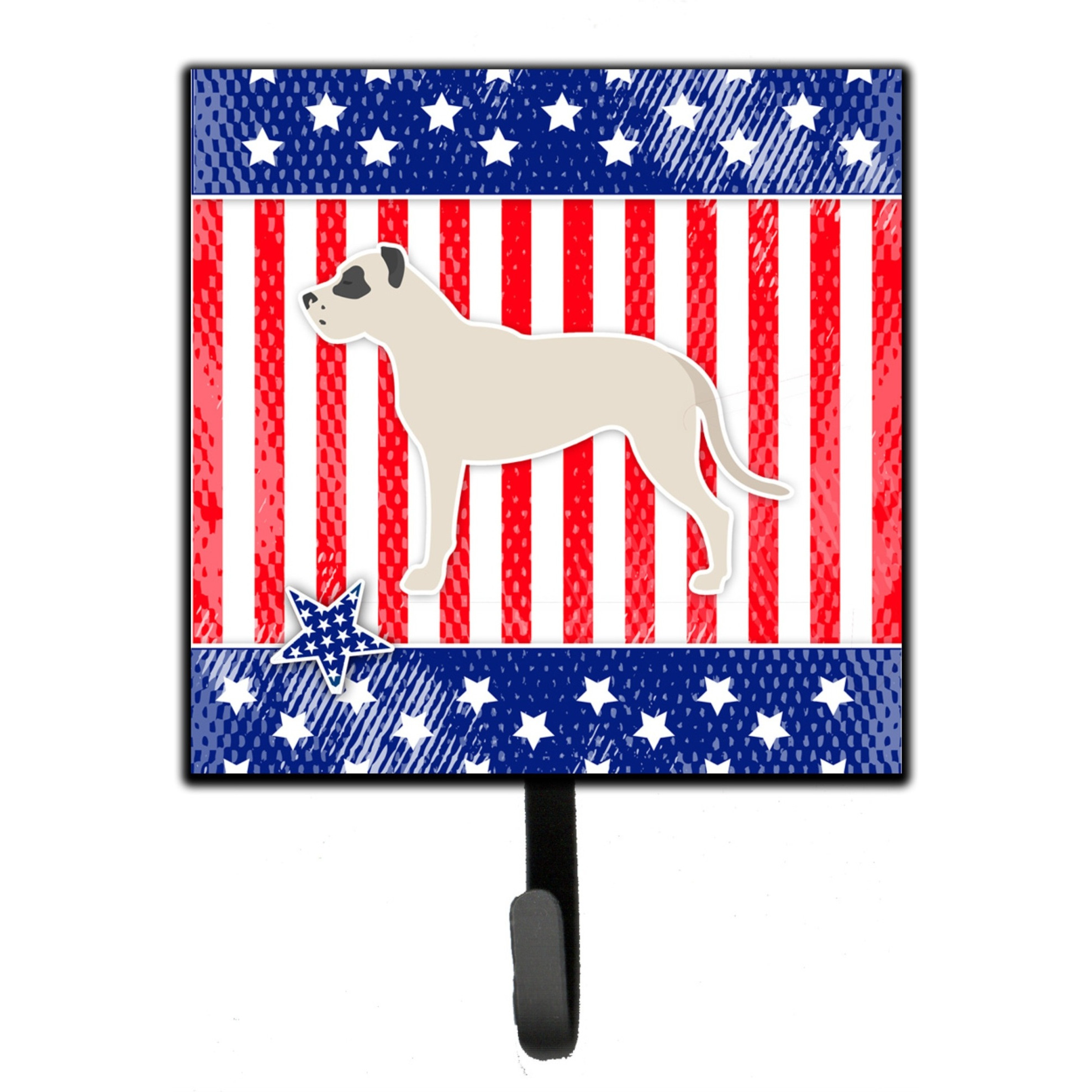 &quotCaroline's Treasures USA Patriotic Dogo Argentino Leash or Key Holder BB3367SH4, Small, Multicolor"