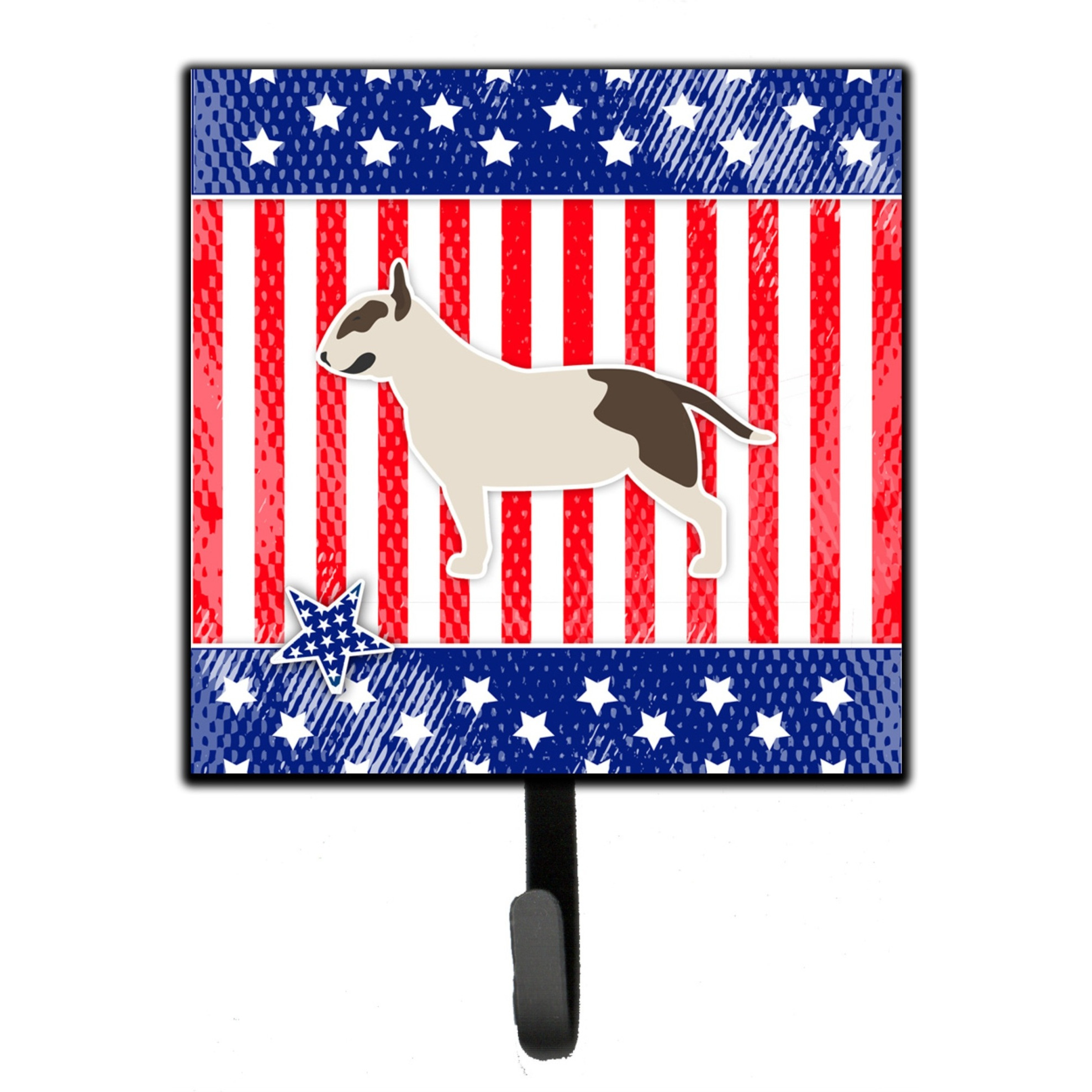 &quotCaroline's Treasures USA Patriotic Bull Terrier Leash or Key Holder BB3378SH4, Small, Multicolor"